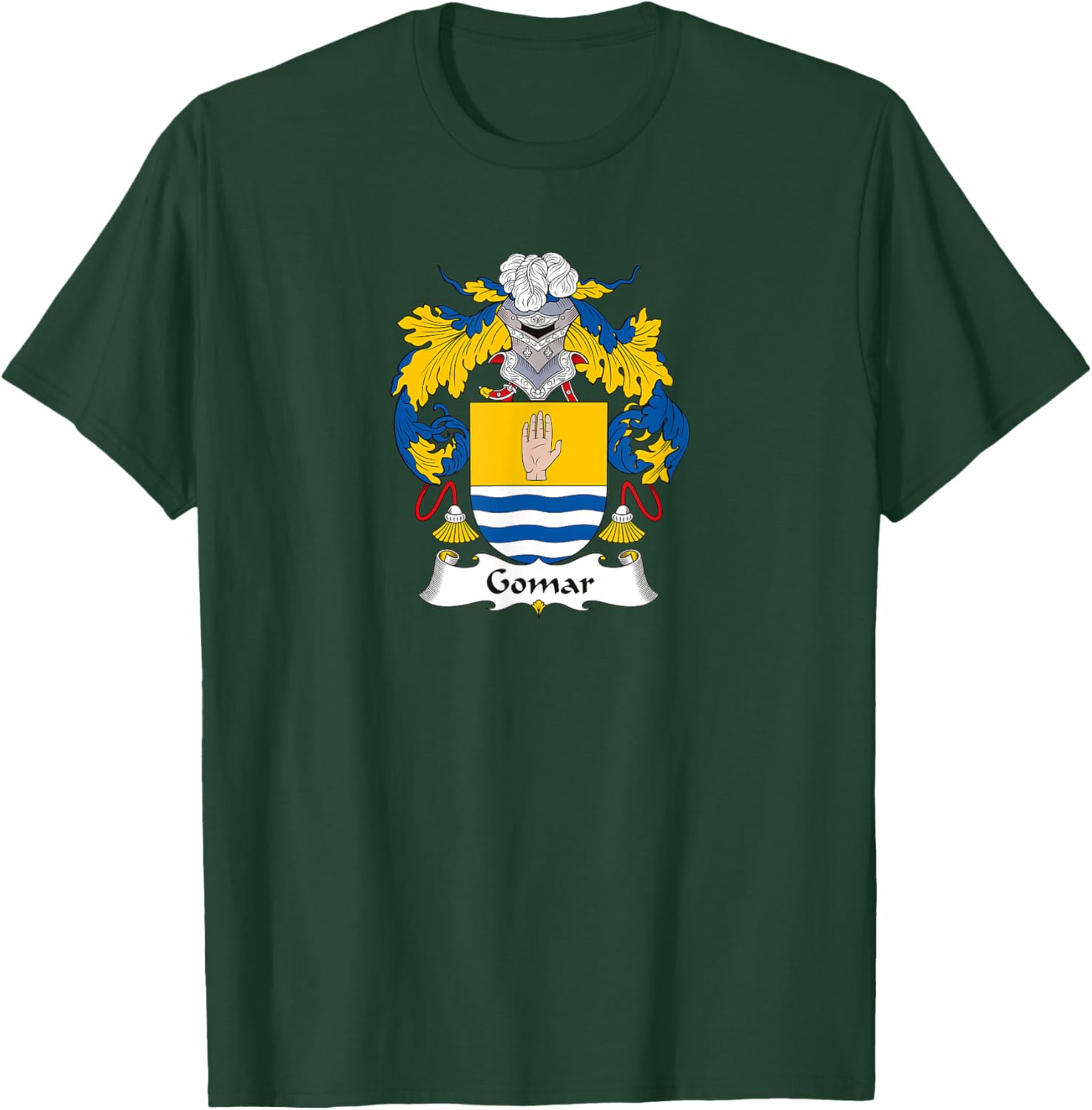 Gomar Coat of Arms - Family Crest T-Shirt - T-Shirt | Forest