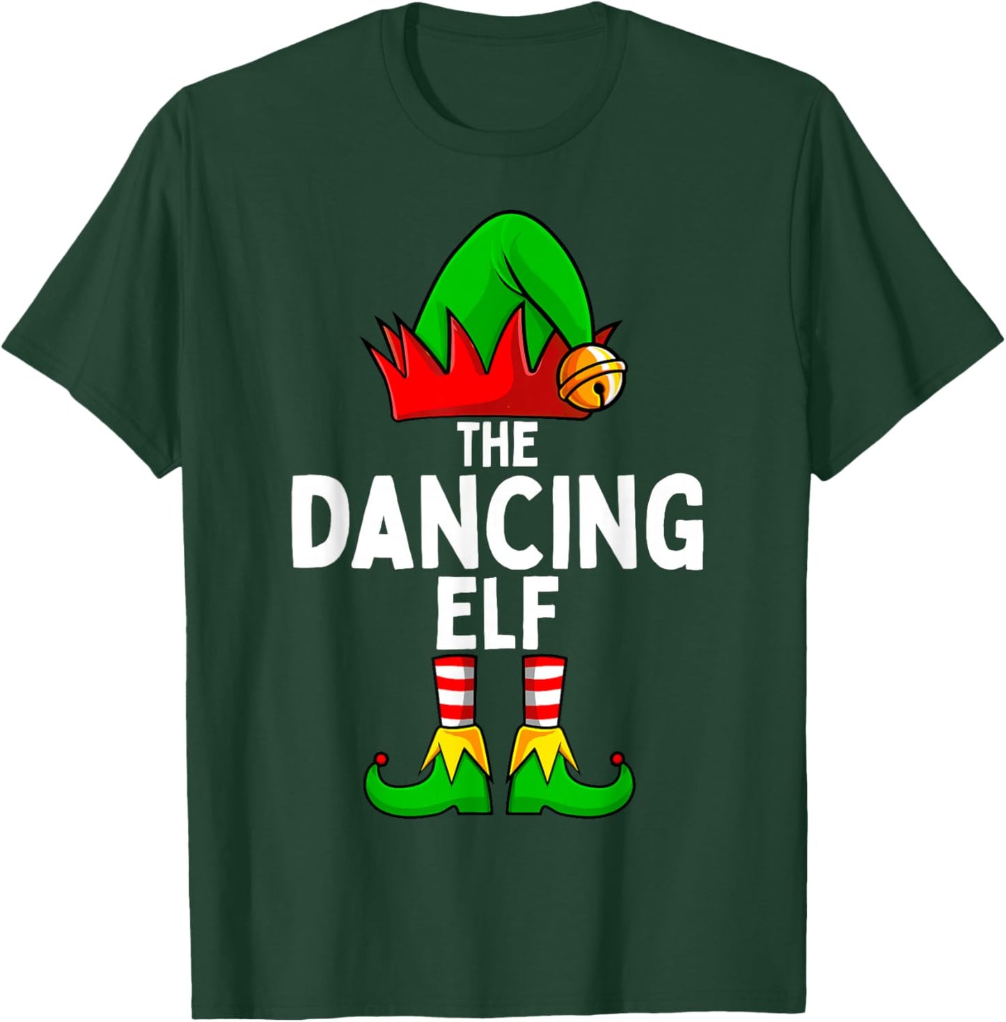 Dancing Elf Matching Family Christmas T-Shirt - T-Shirt | Forest