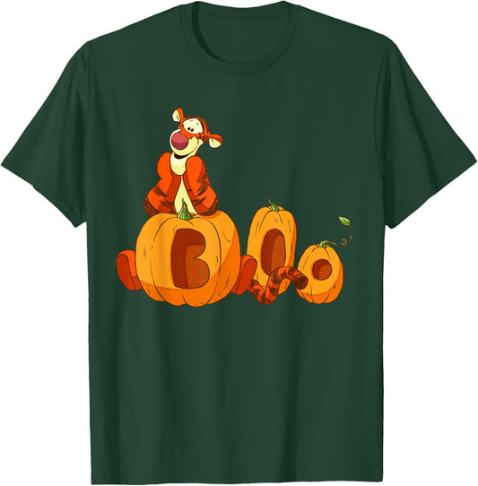 Disney - Halloween Tigger Boo Pumpkins T-Shirt - T-Shirt | Forest
