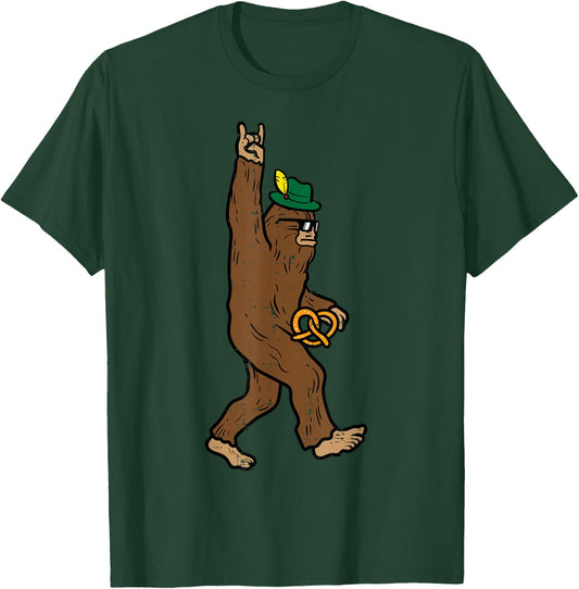 Oktoberfest Bigfoot Sasquatch Rock Rocker German Men Boy Kid T-Shirt - T-Shirt | Forest