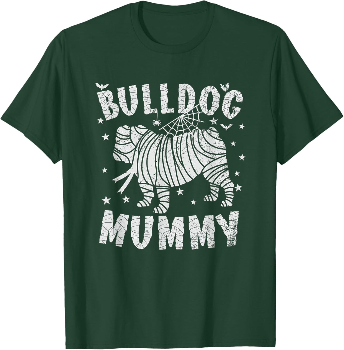 English Bulldog Mummy - Halloween T-Shirt - T-Shirt | Forest