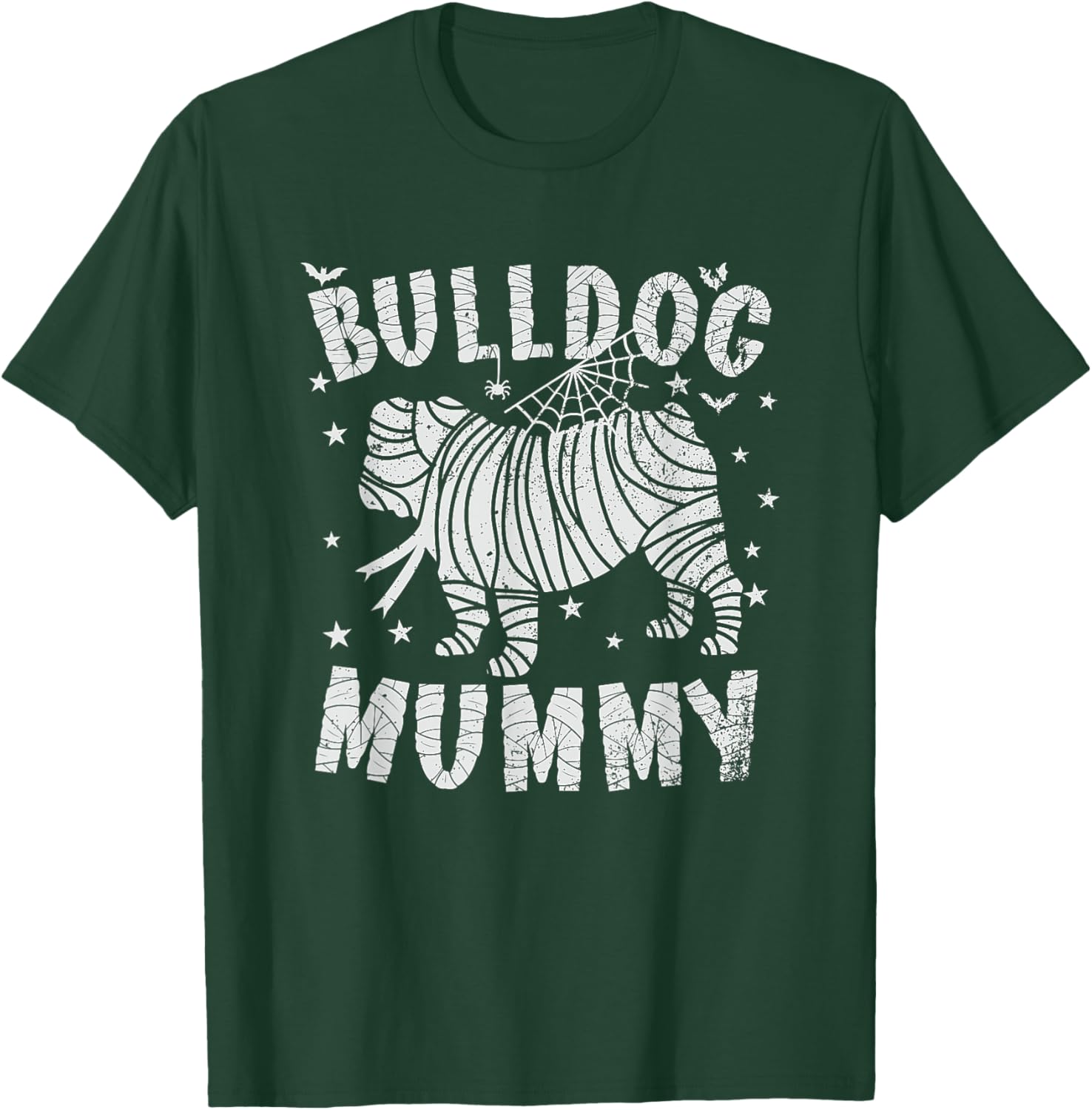 English Bulldog Mummy - Halloween T-Shirt - T-Shirt | Forest