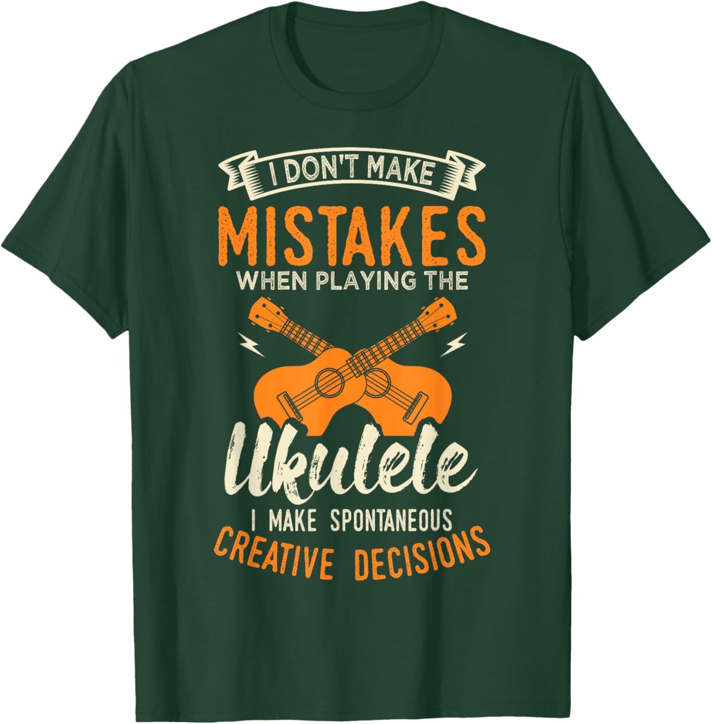 Ukulele Four String Instrument Lover T-Shirt - T-Shirt | Forest