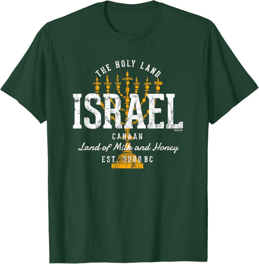 Vintage Style Retro Israel T-Shirt - T-Shirt | Forest
