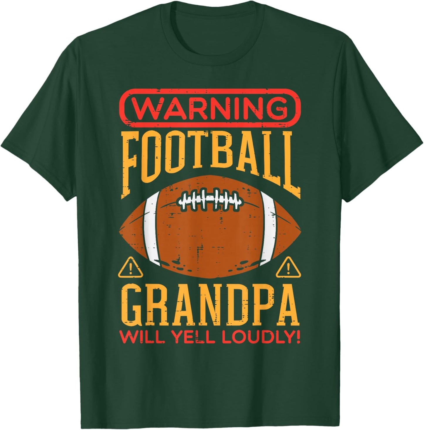 Warning American Football Grandpa Funny Family Matching Men T-Shirt - T-Shirt | Forest