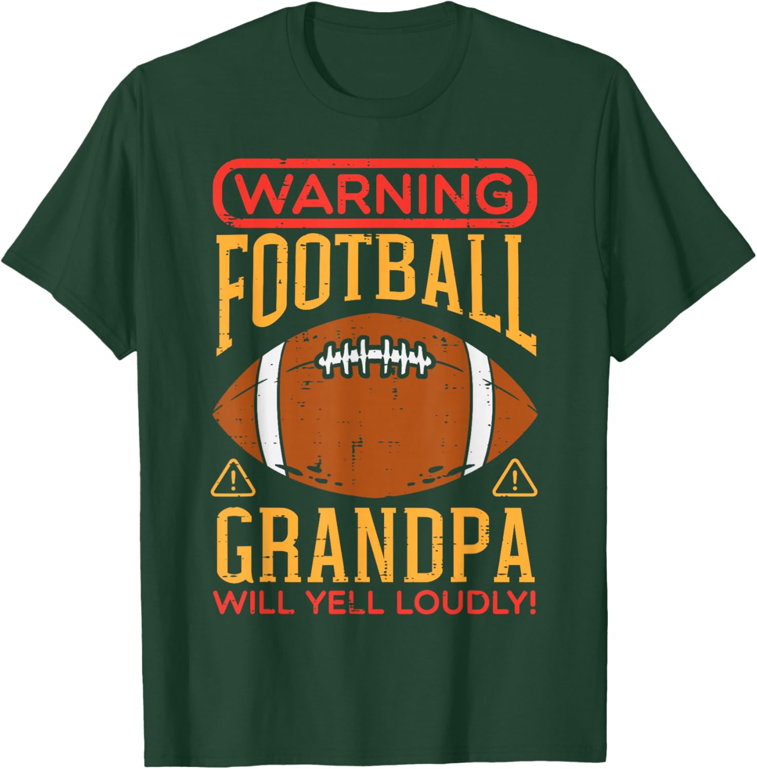 Warning American Football Grandpa Funny Family Matching Men T-Shirt - T-Shirt | Forest