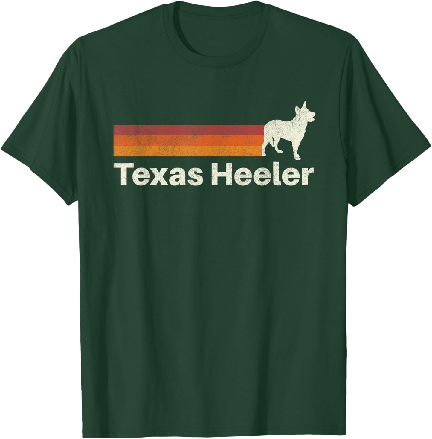 Vintage Texas Heeler Retro Mom Dad Dog T-Shirt - T-Shirt | Forest