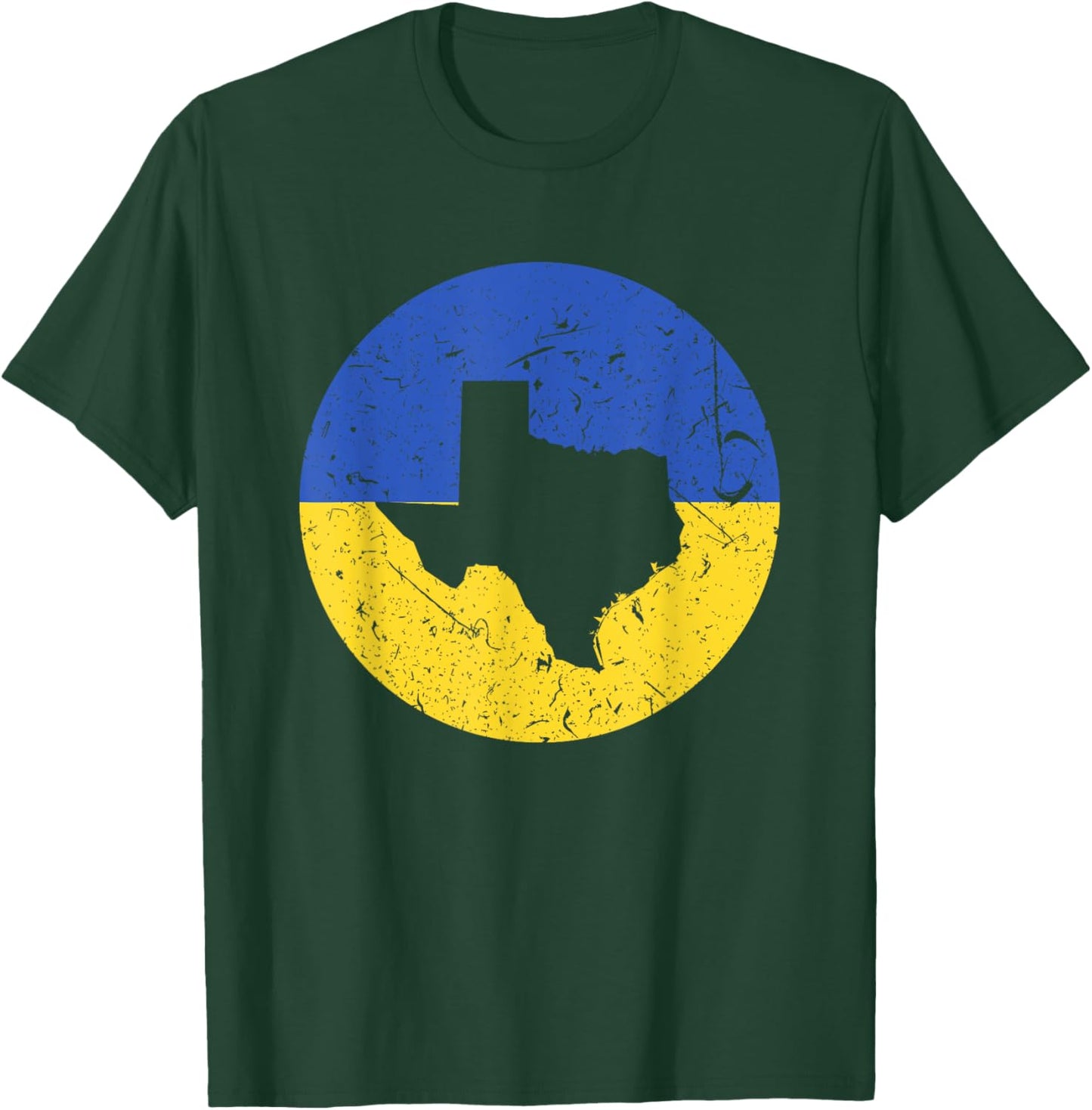 Proud Texan-Ukrainian From Texas Ukraine Home Pride T-Shirt - T-Shirt | Forest