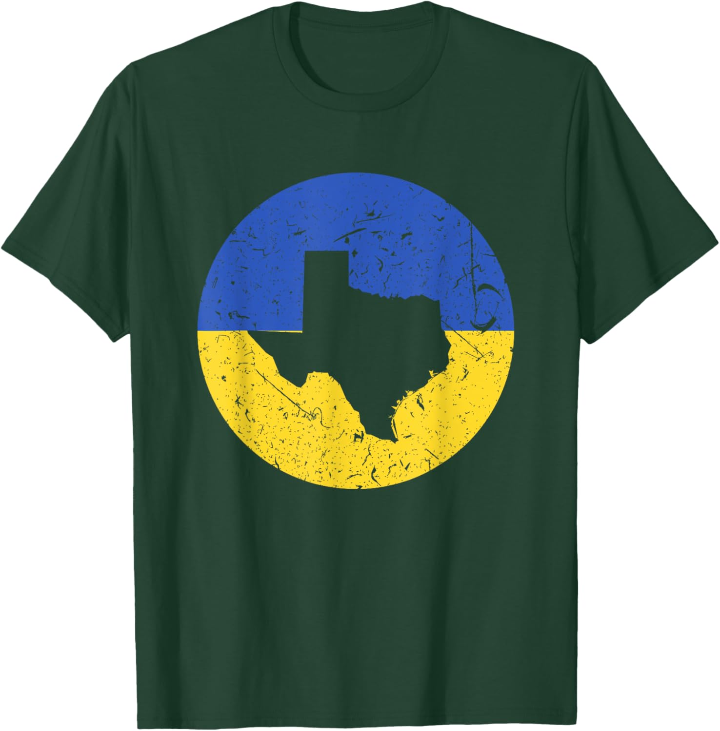 Proud Texan-Ukrainian From Texas Ukraine Home Pride T-Shirt - T-Shirt | Forest