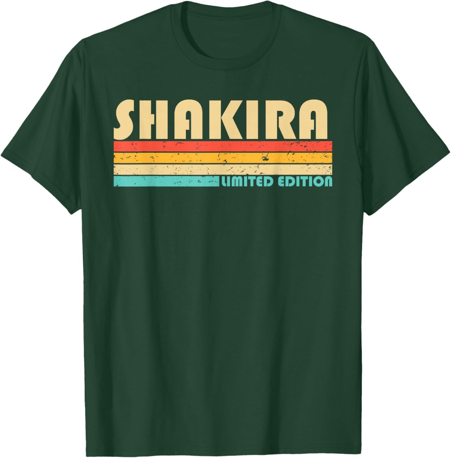 Shakira Name Personalized Retro Vintage 80s 90s Birthday T-Shirt - T-Shirt | Forest
