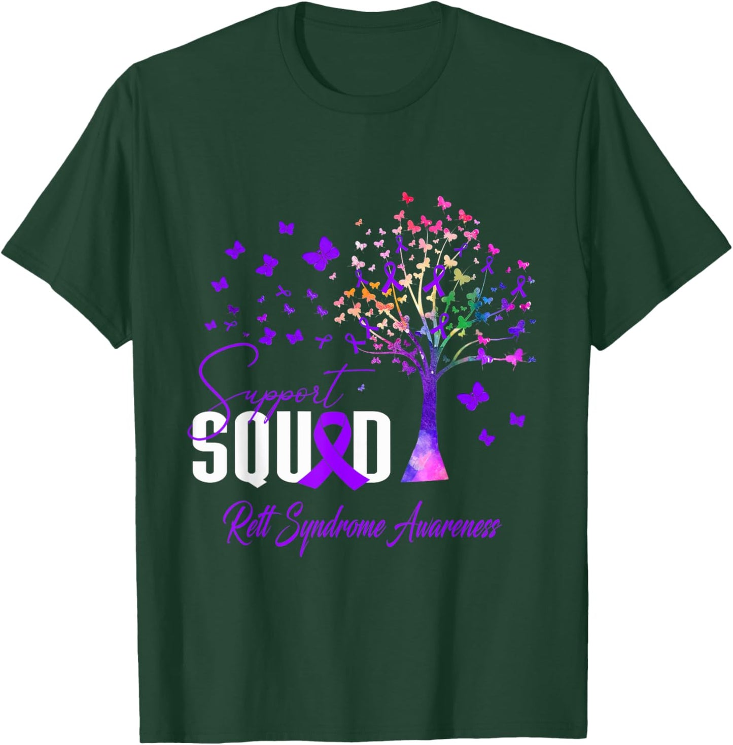 Support Squad For Rett Syndrome Awareness T-Shirt - T-Shirt | Forest