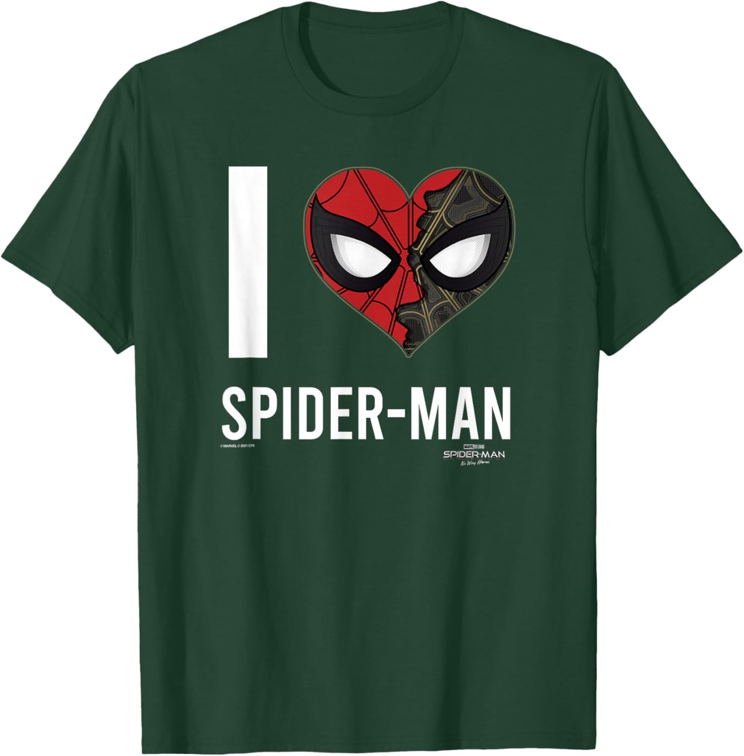 Marvel Spider-Man No Way Home I Heart Spider-Man T-Shirt - T-Shirt | Forest