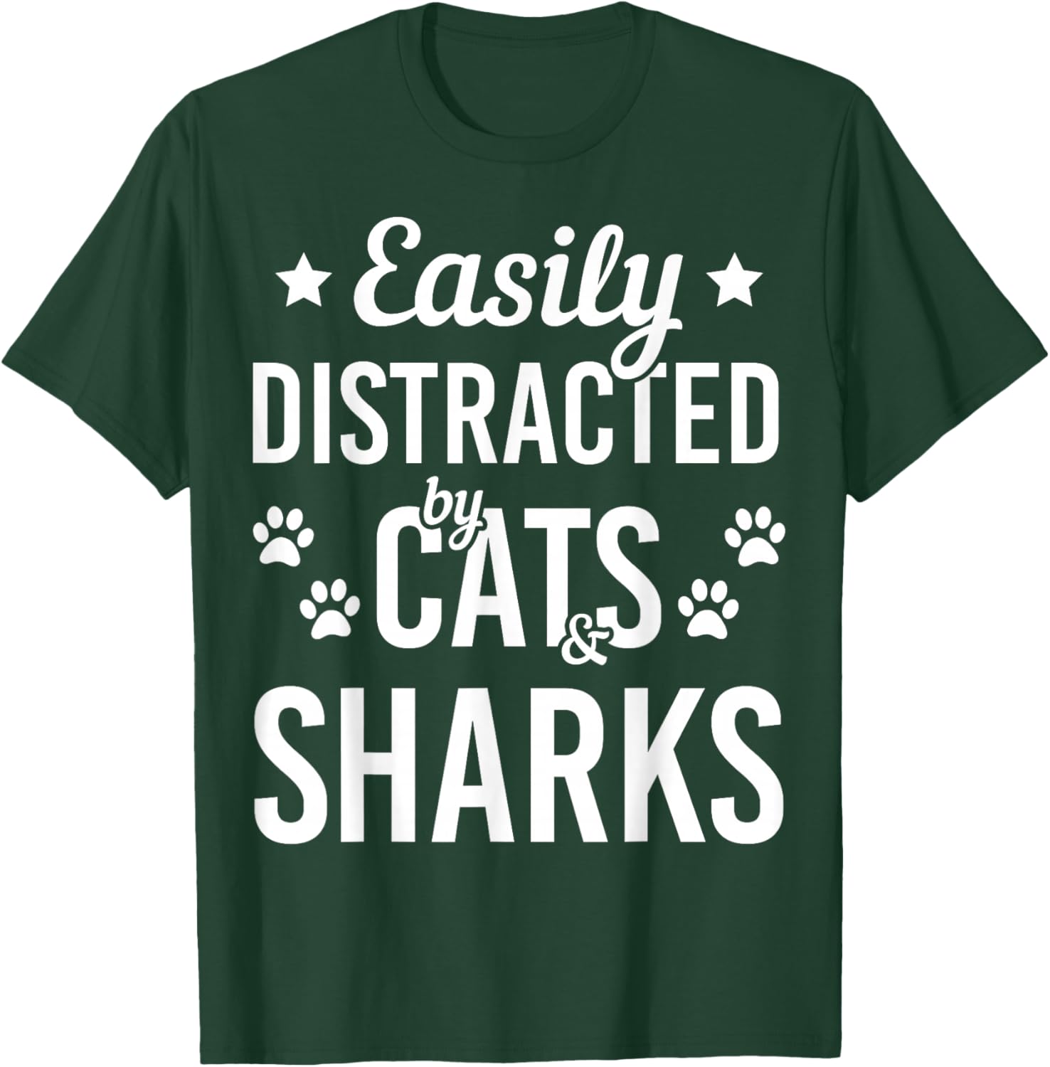 Cat Lover Shark Lover Cats And Sharks Zookeeper Funny Cat T-Shirt - T-Shirt | Forest
