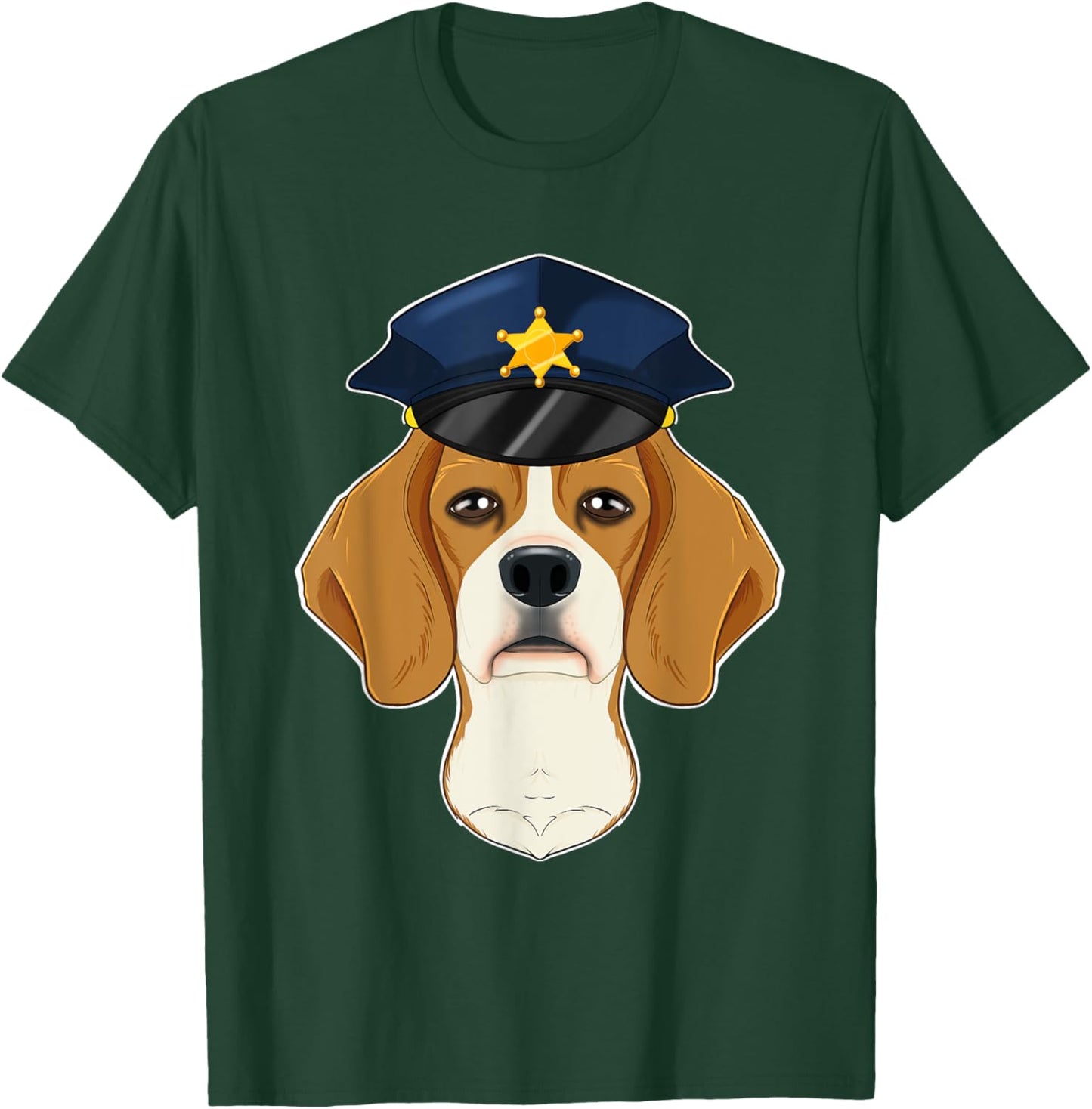 Canine Handler I Police Dog I Police Beagle T-Shirt - T-Shirt | Forest