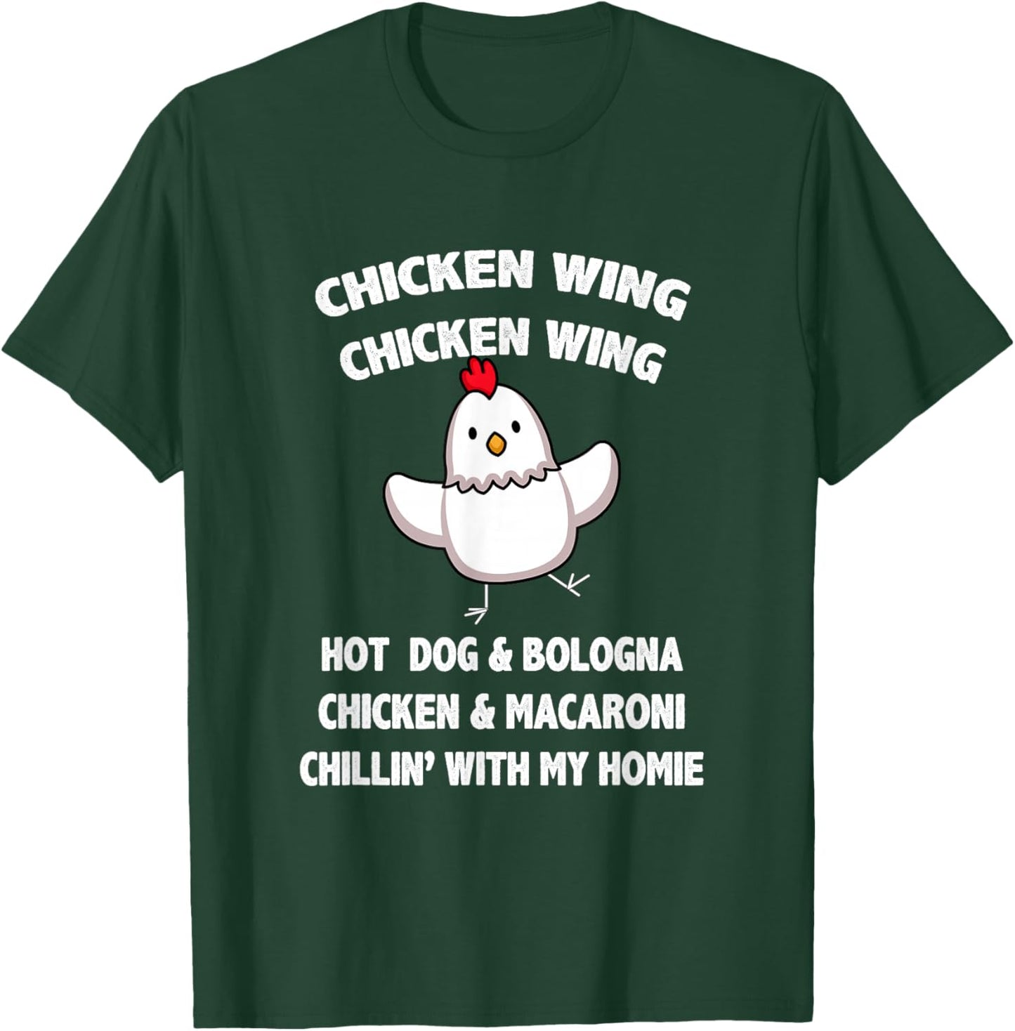 Kids Chicken Wing Chicken Wing Hot Dog and Bologna Toddlers T-Shirt - T-Shirt | Forest