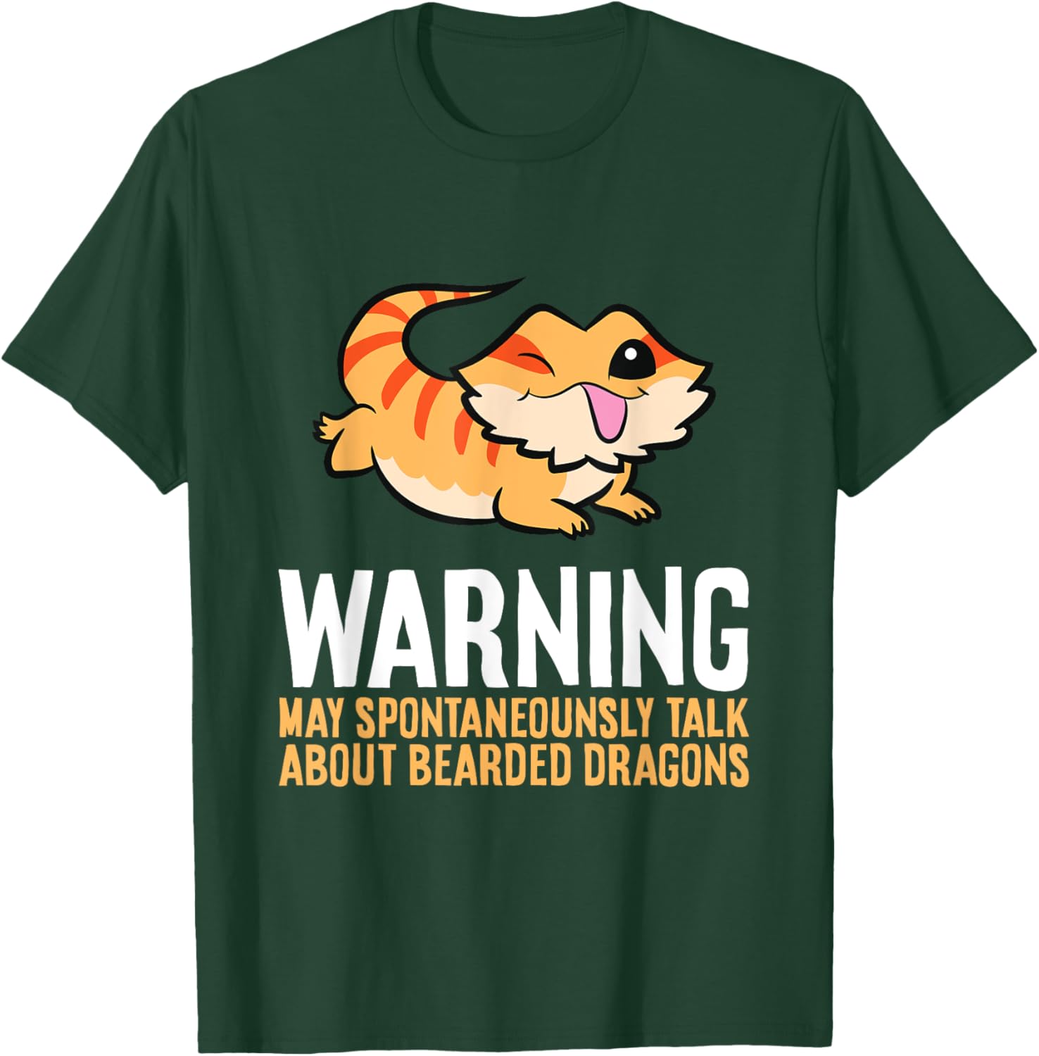 Bearded Dragon Reptile Will Talk About Bearded Dragons T-Shirt - T-Shirt | Forest