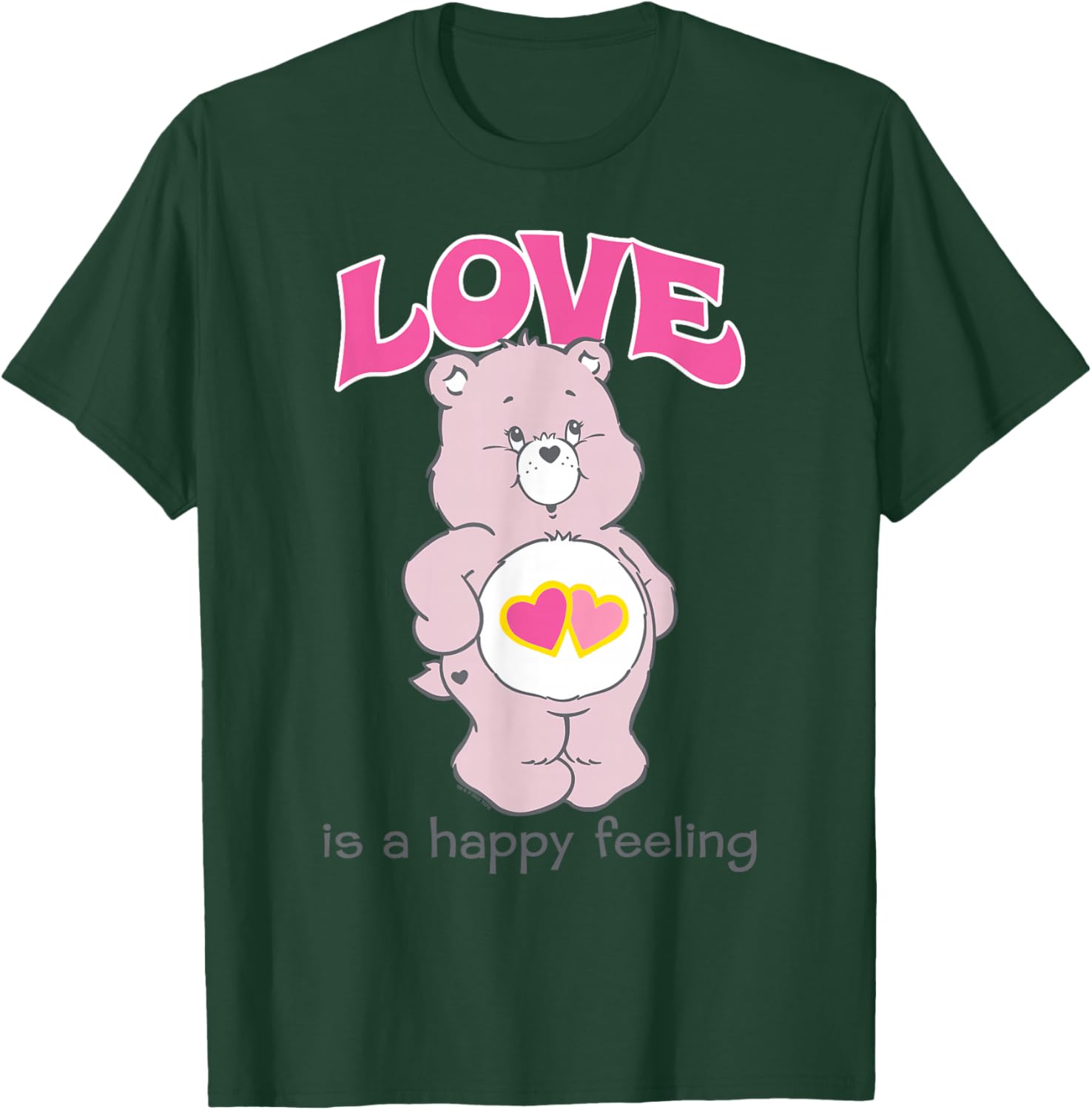Care Bears Valentine's Day Love-a-Lot Is A Happy Feeling T-Shirt - T-Shirt | Forest