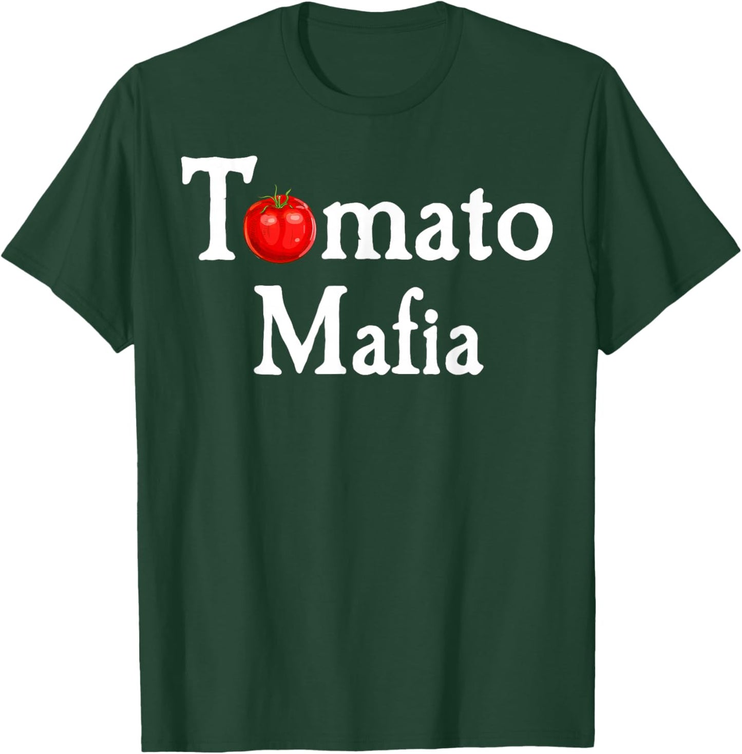 Tomato Mafia | Funny Gardening Lover Graphic T-Shirt - T-Shirt | Forest