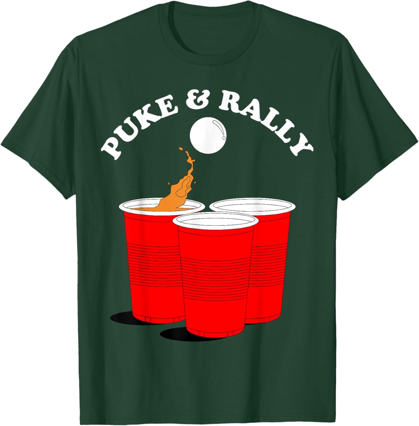 Puke and Rally T-Shirt - T-Shirt | Forest