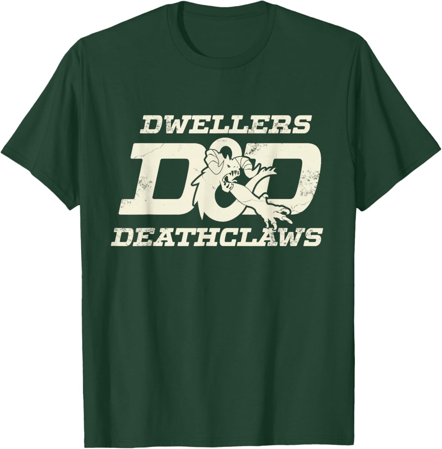 Retro Dwellers and Deathclaws T-Shirt - T-Shirt | Forest