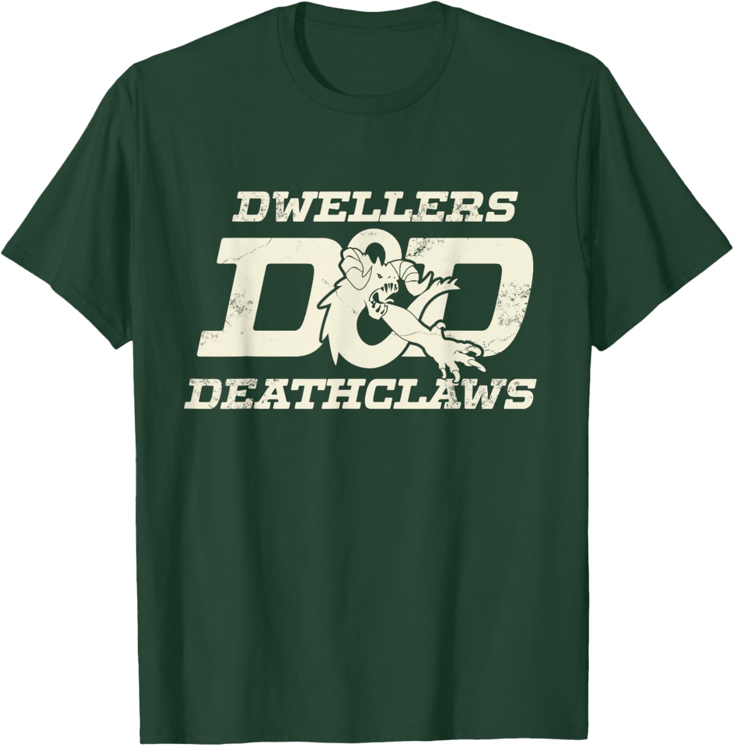 Retro Dwellers and Deathclaws T-Shirt - T-Shirt | Forest