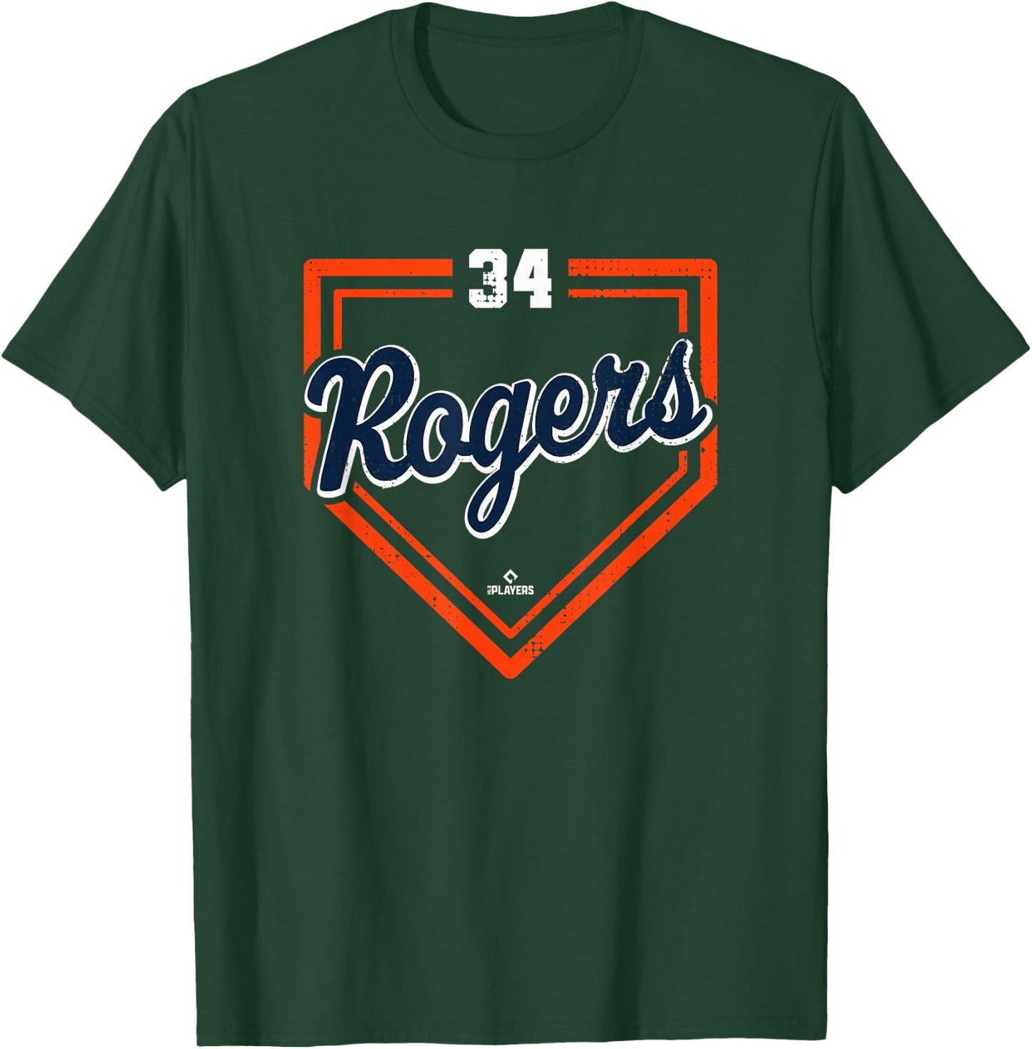 Home Plate Gameday Jake Rogers Detroit MLBPA T-Shirt - T-Shirt | Forest