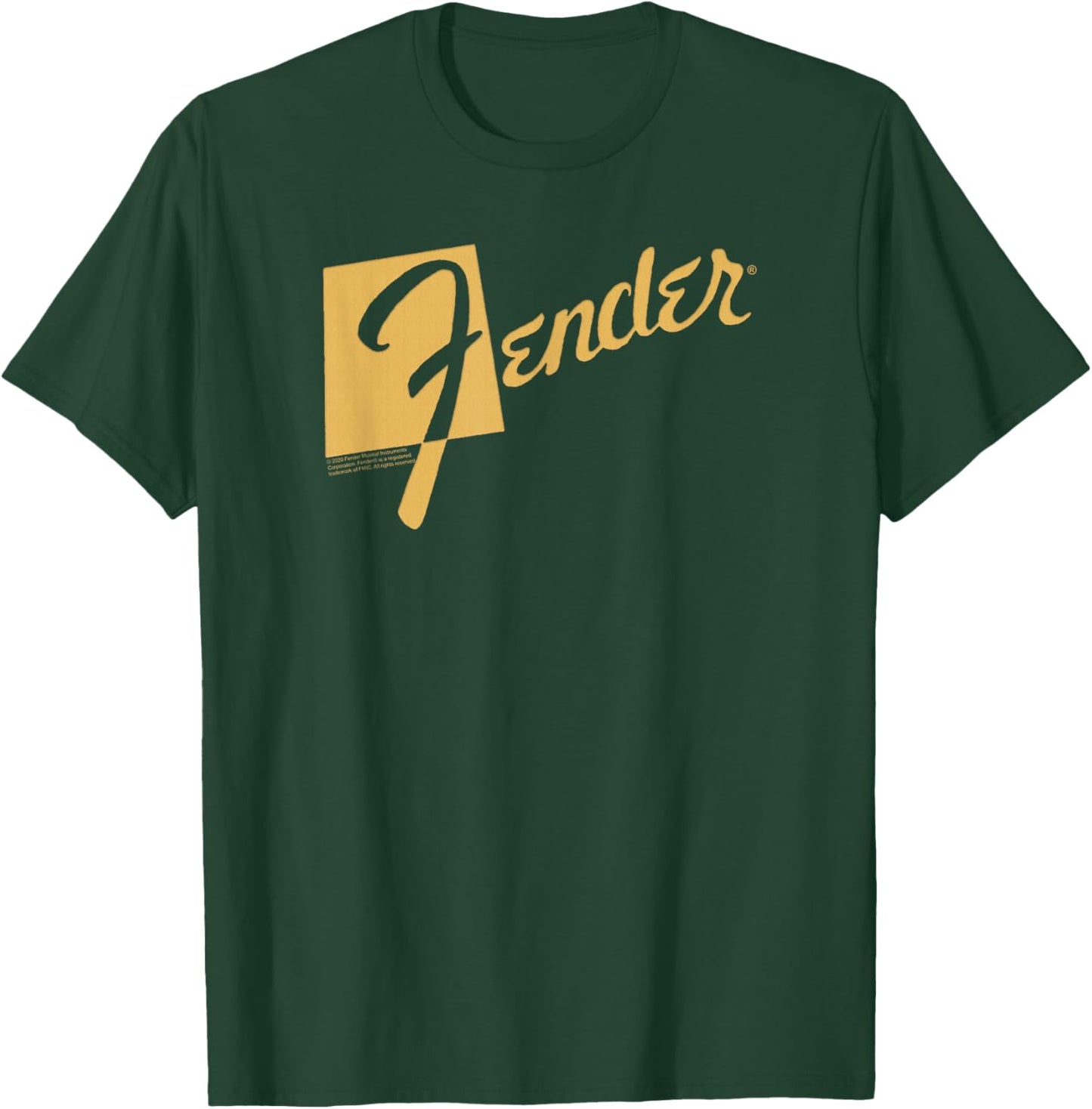 Fender Retro Text Logo T-Shirt - T-Shirt | Forest