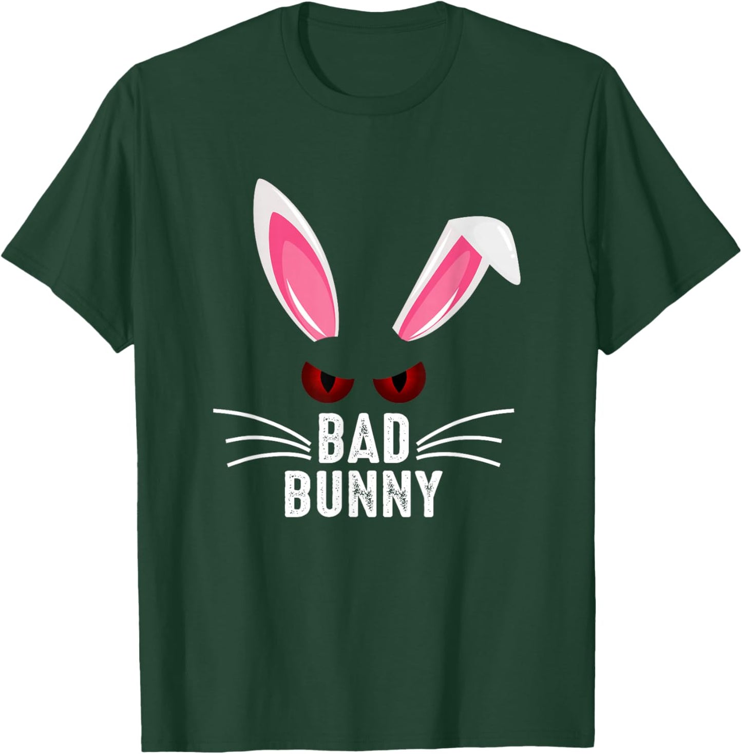 Bad Bunny Scary Rabbit Cool Animal Lover T-Shirt - T-Shirt | Forest