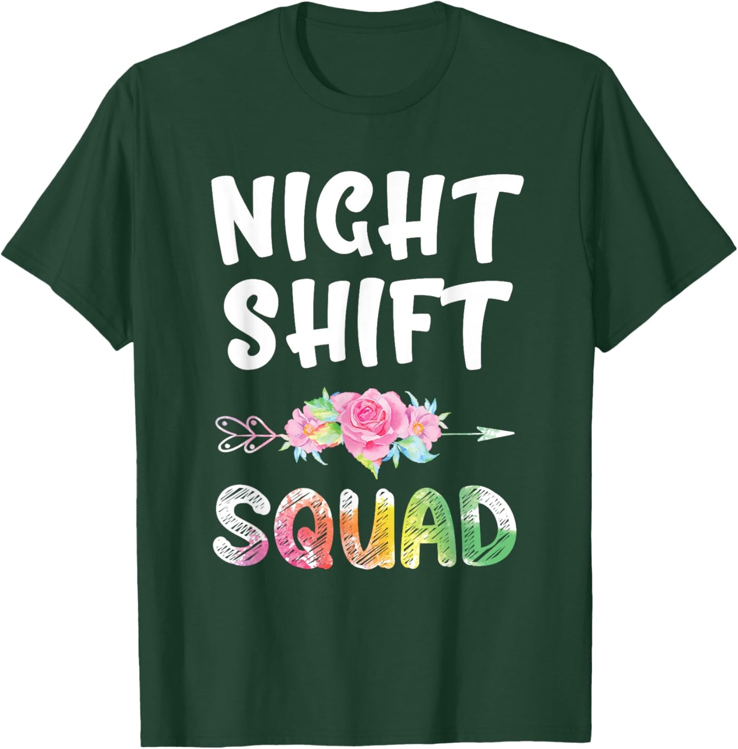 Night Shift Squad Shirt Night Shift Matching Nurse T-Shirt - T-Shirt | Forest