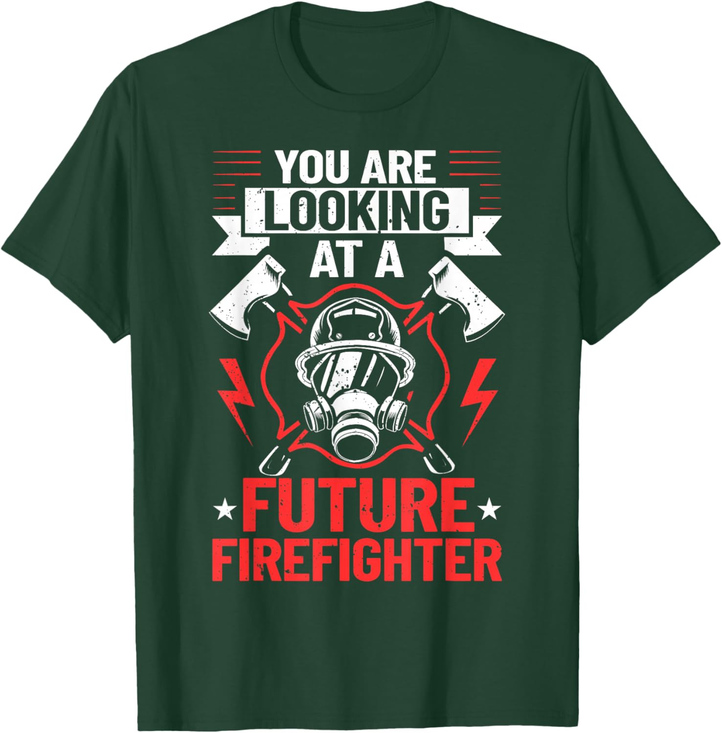 Firefighter Costume Firefighter Outfit Future Firefighter T-Shirt - T-Shirt | Forest