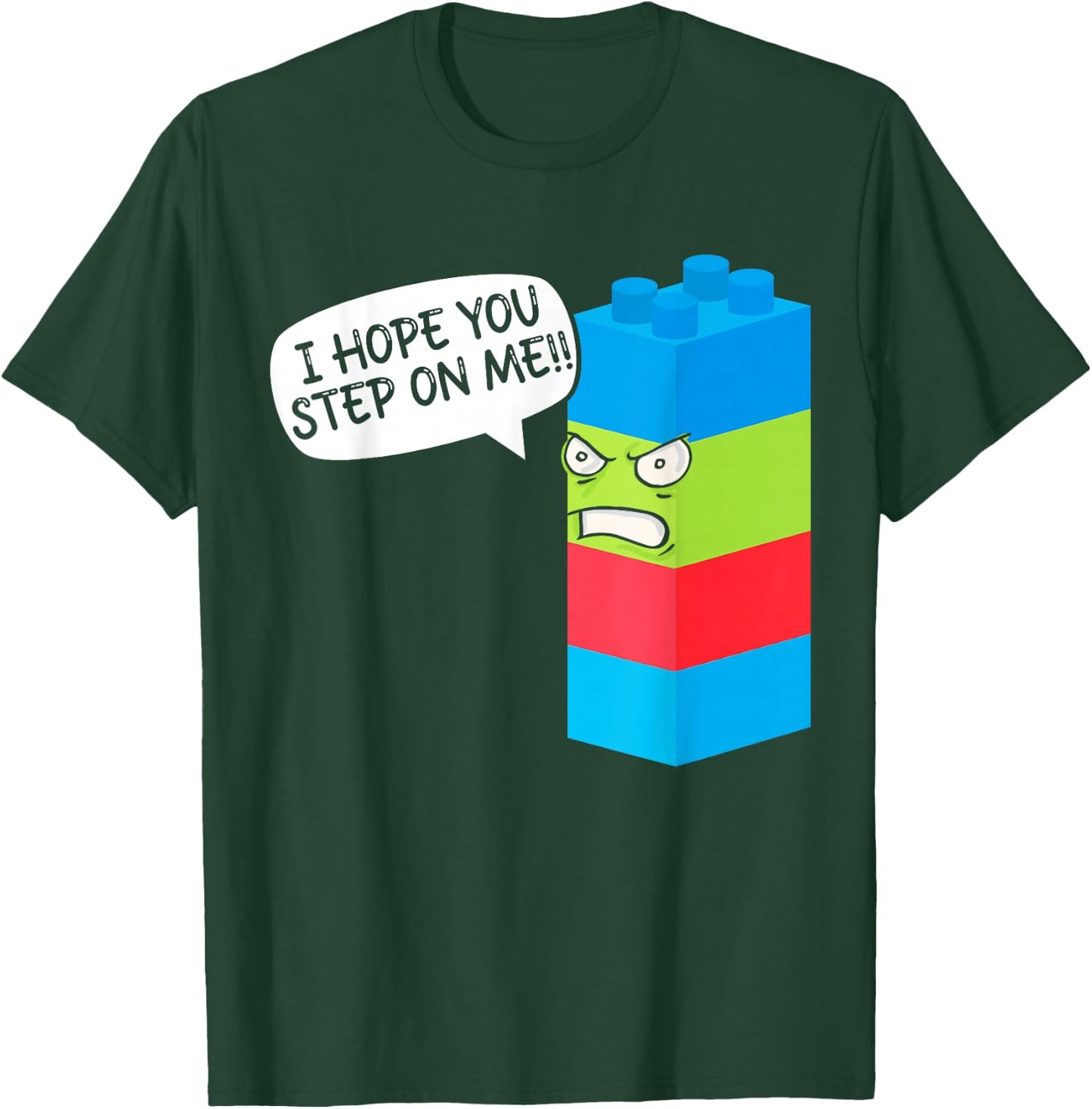 Master Builder Bricks Blocks Play Toys T-Shirt - T-Shirt | Forest