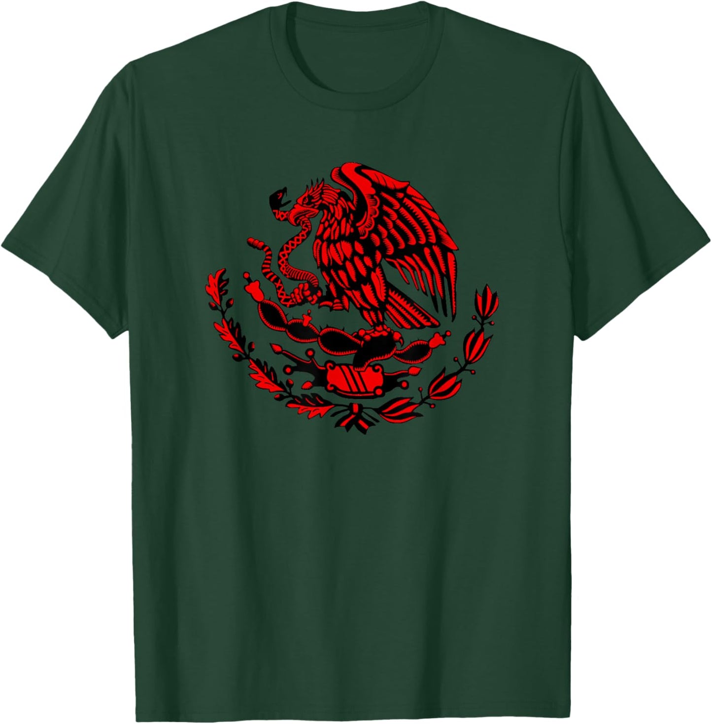 Mexican Eagle Shield T-Shirt - T-Shirt | Forest