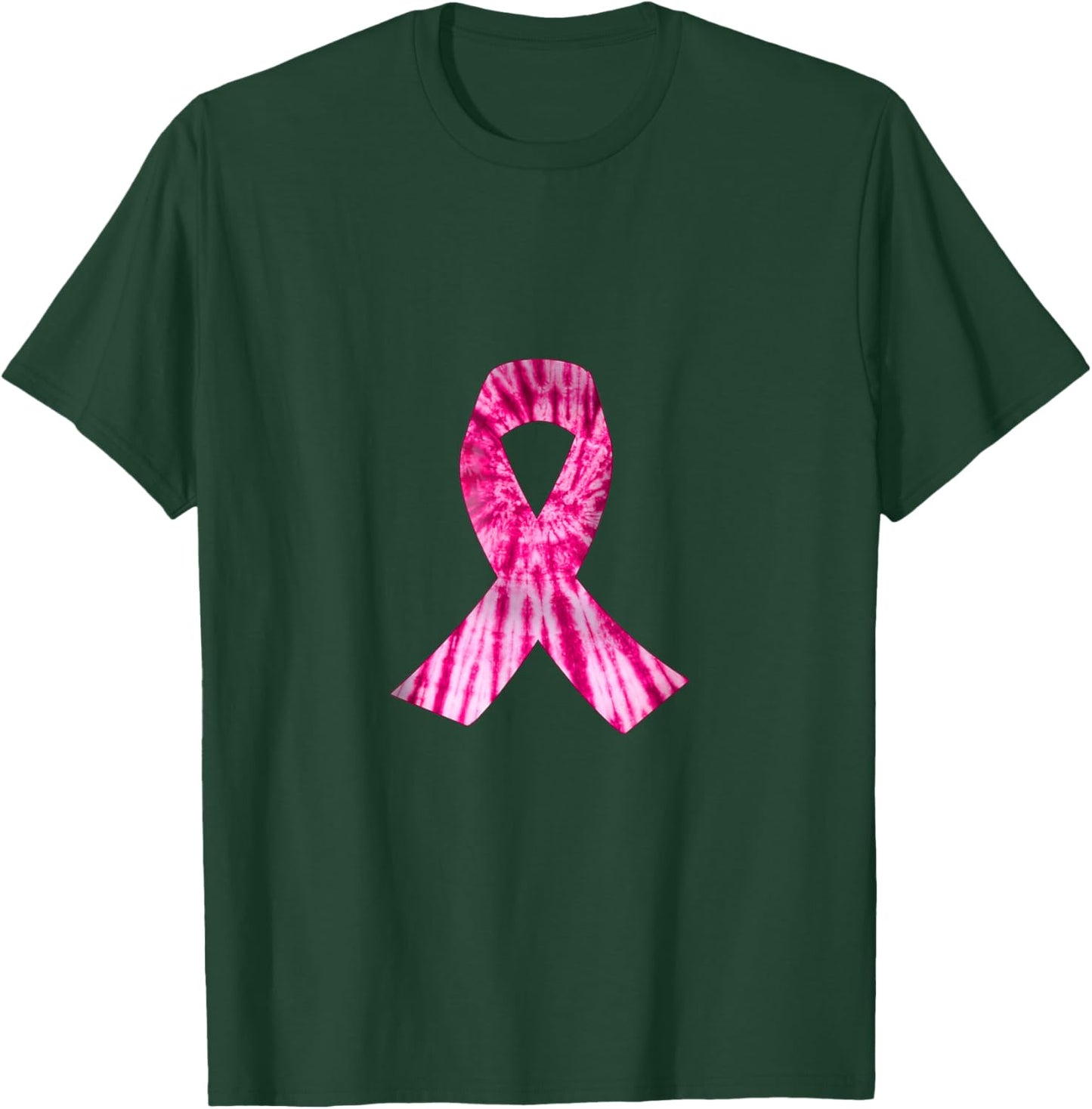 Pink Ribbon Tie Dye Breast Cancer Awareness Women T-Shirt - T-Shirt | Forest