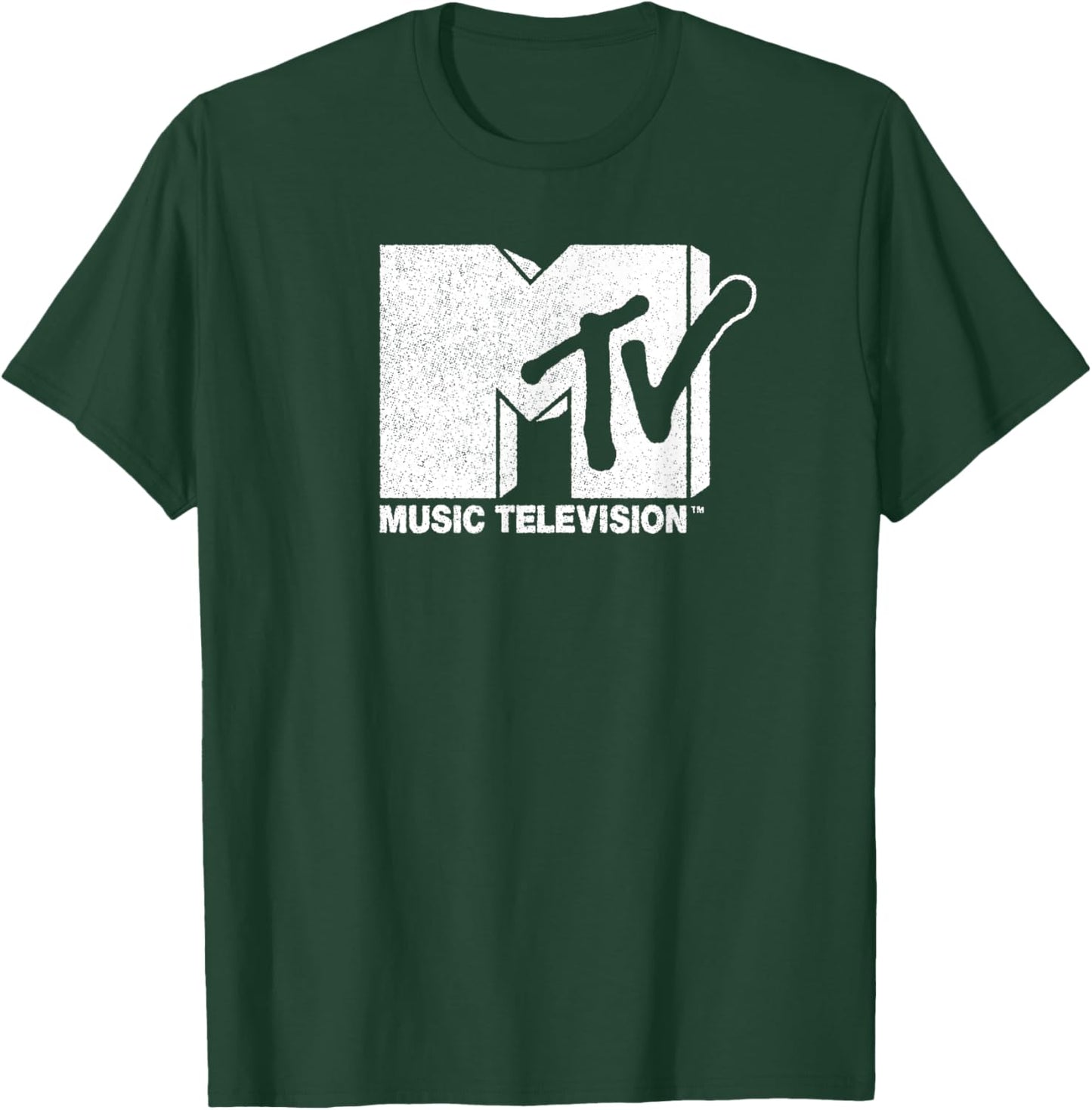MTV Classic Distressed Logo T-Shirt - T-Shirt | Forest