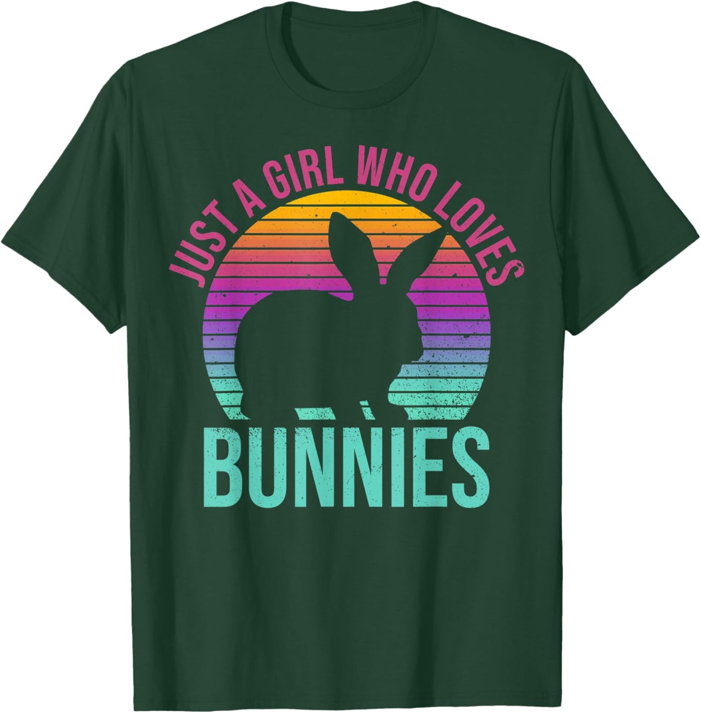 Rabbit Owners Just A Girl Who Loves Bunnies Rabbit Lovers T-Shirt - T-Shirt | Forest
