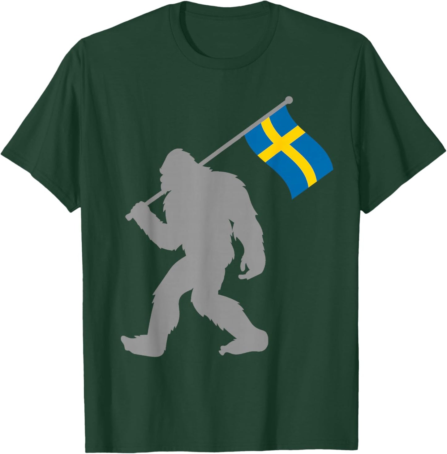 Sverige or Swedish Flag on Sweden Flag T-Shirt - T-Shirt | Forest