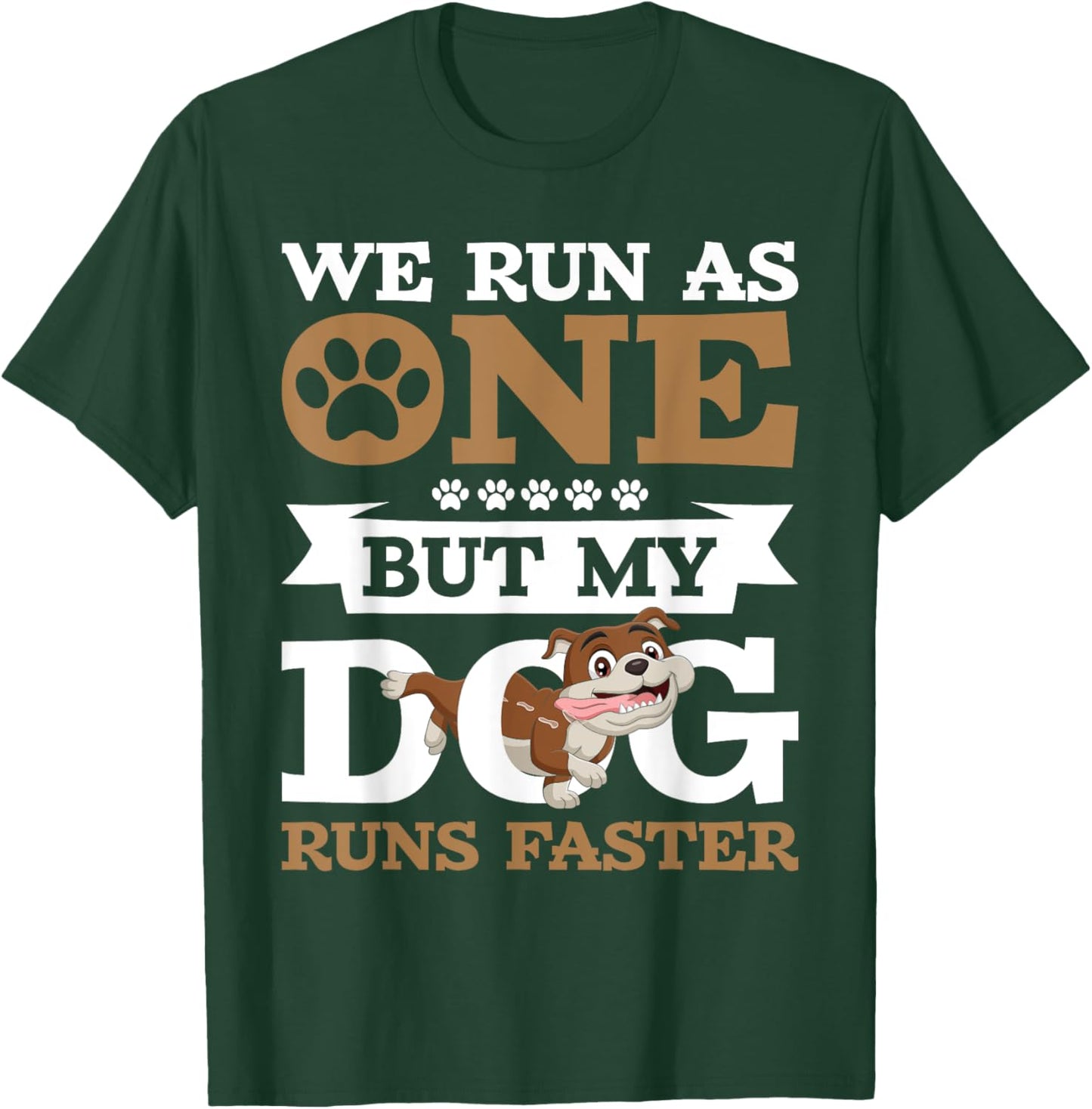 We Run As One - Dog Trainer Animal Lover Pet Owner Women Kids T-Shirt - T-Shirt | Forest