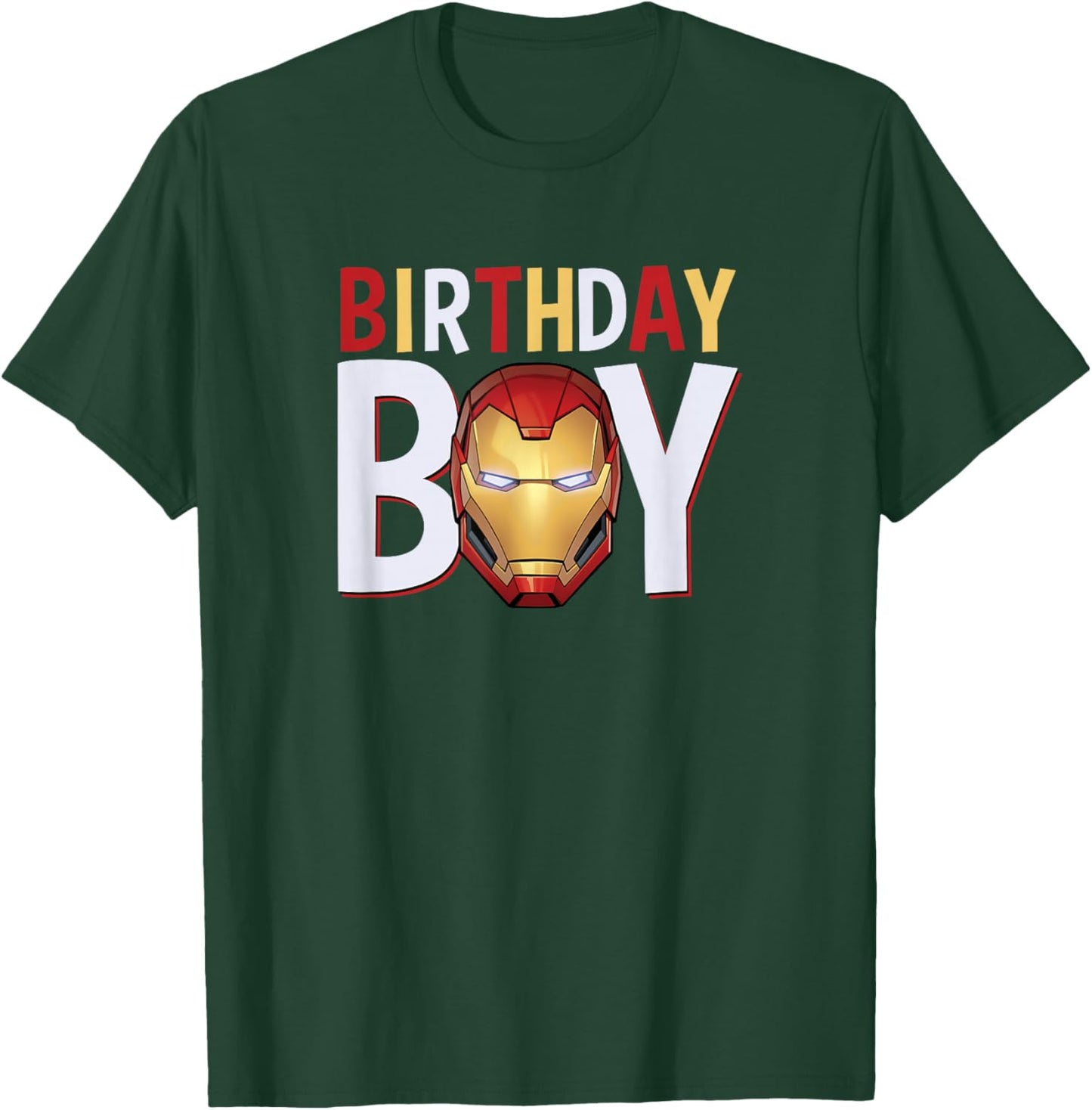 Marvel Avengers Iron Man Birthday Boy Small T-Shirt - T-Shirt | Forest