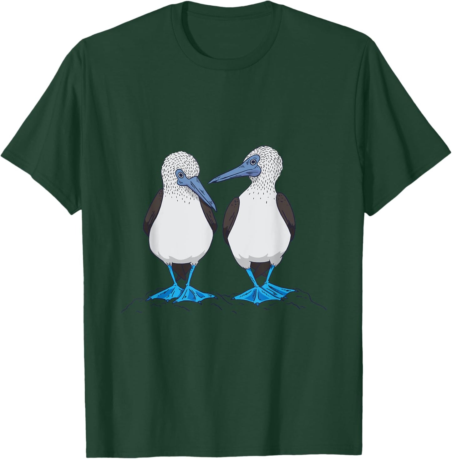 Funny Blue-footed Booby Dancing Seabird Trendy T-Shirt - T-Shirt | Forest
