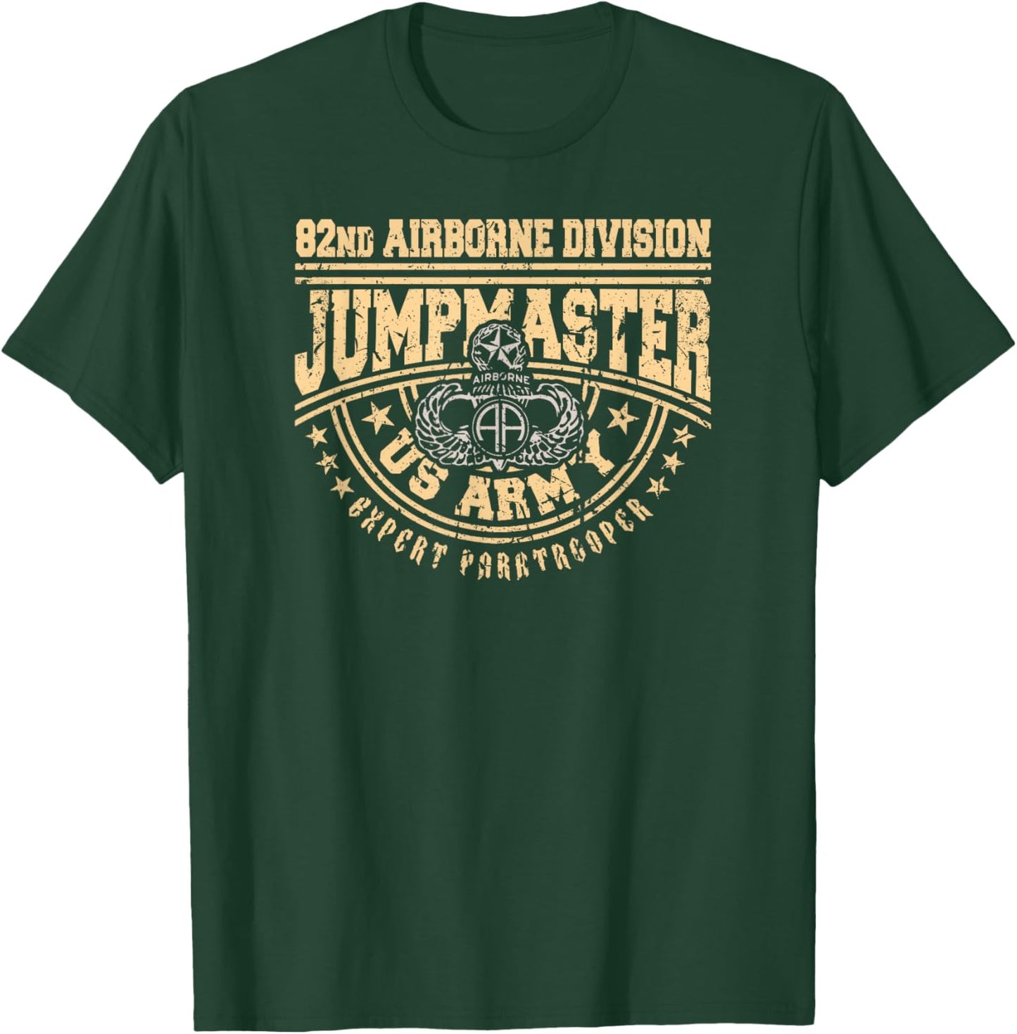 Jumpmaster Paratrooper Airborne 82nd Airborne Division Gear T-Shirt - T-Shirt | Forest