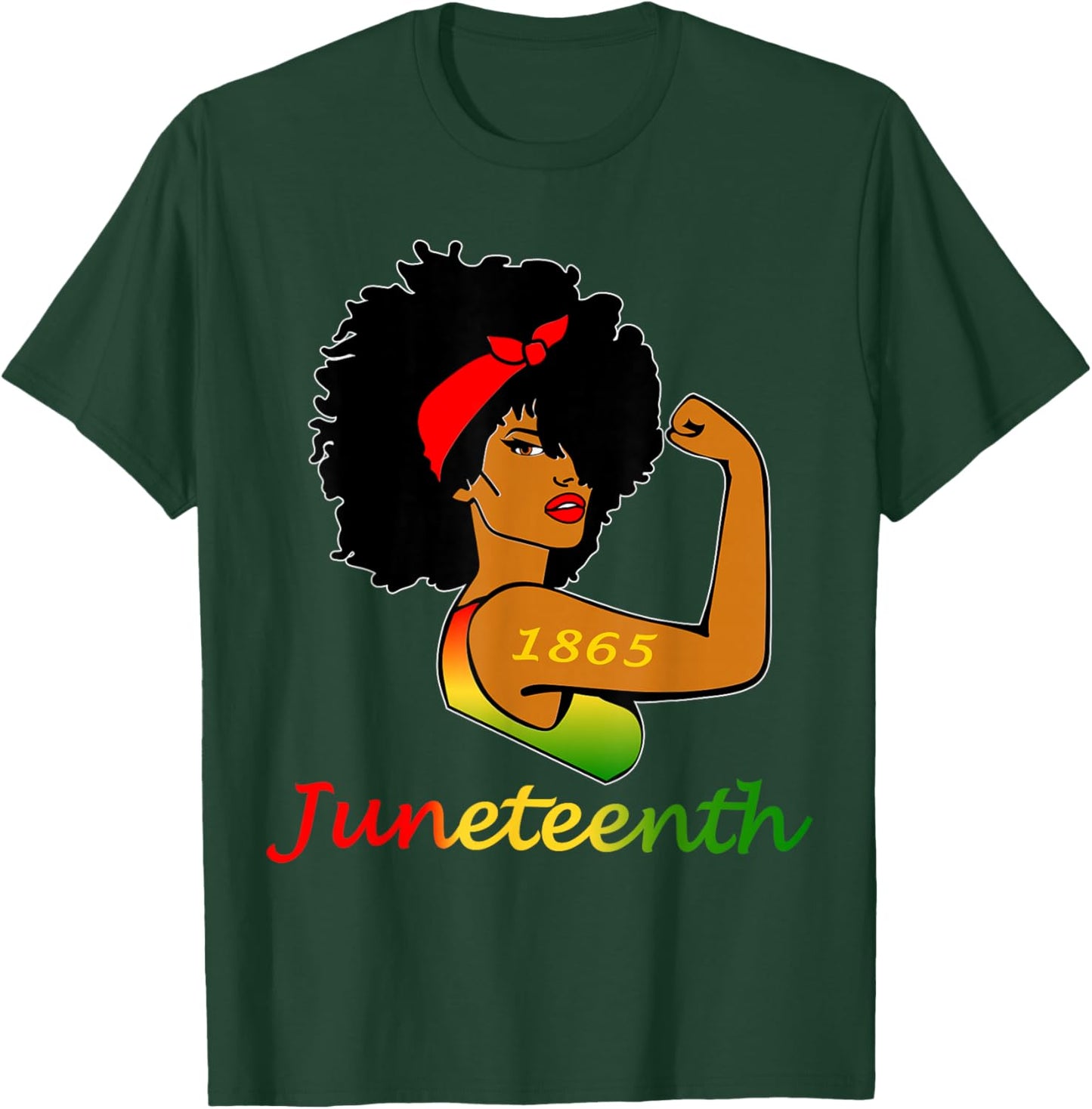 Happy Juneteenth Is My Independence Day Free Black Women T-Shirt - T-Shirt | Forest