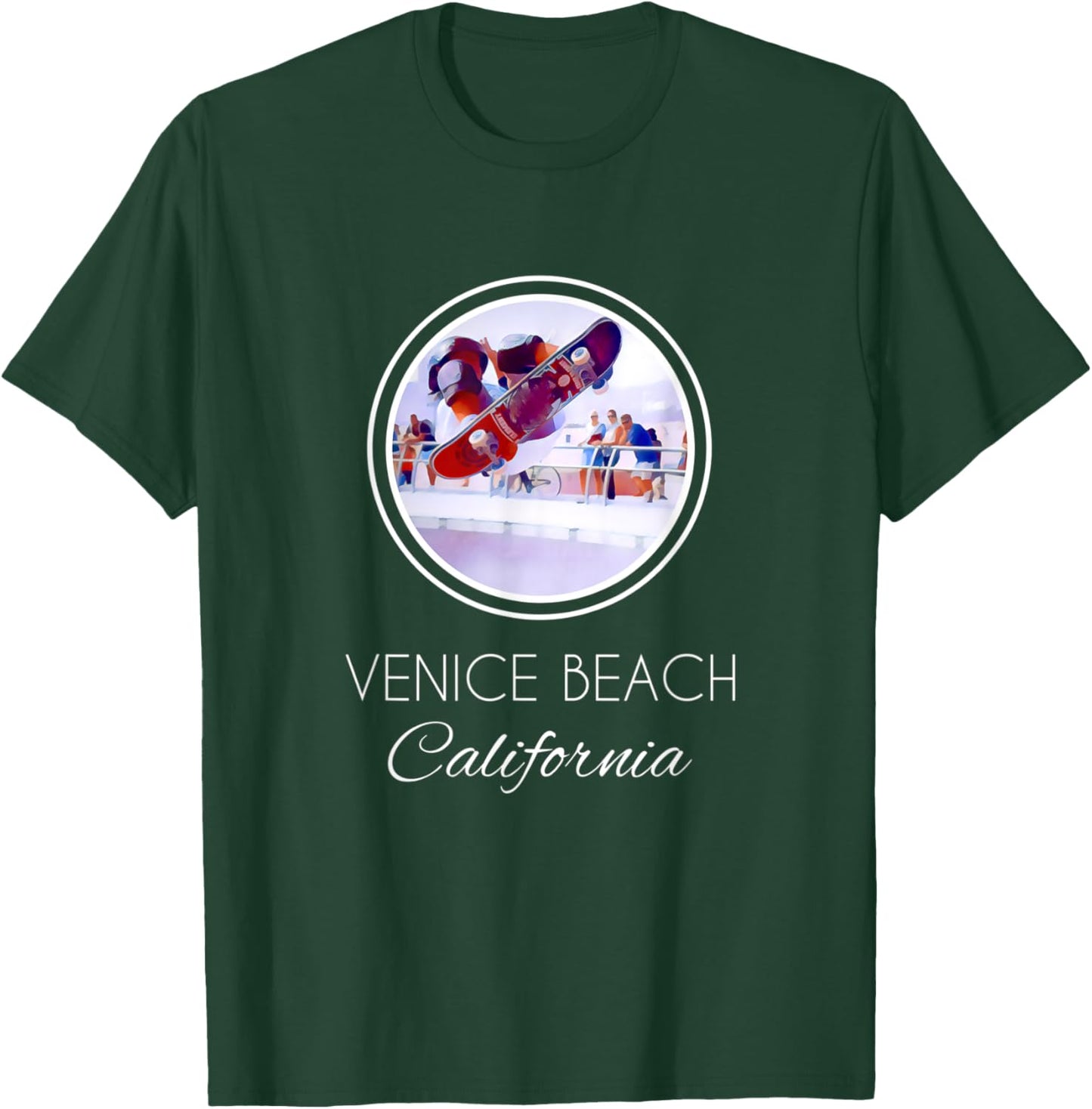 VENICE BEACH - California Skater Women T-Shirt - T-Shirt | Forest