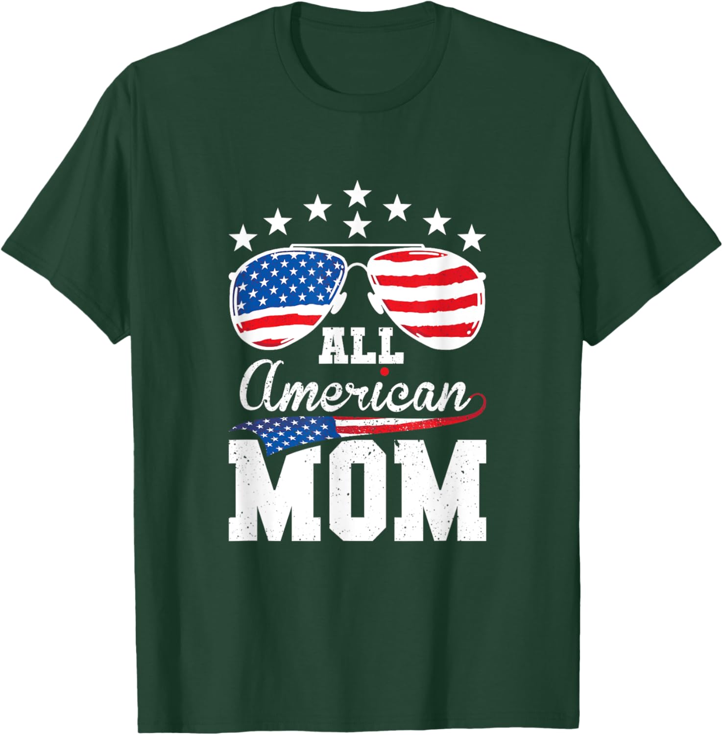 All American Mom 4th of July Matching Family Women Men T-Shirt - T-Shirt | Forest