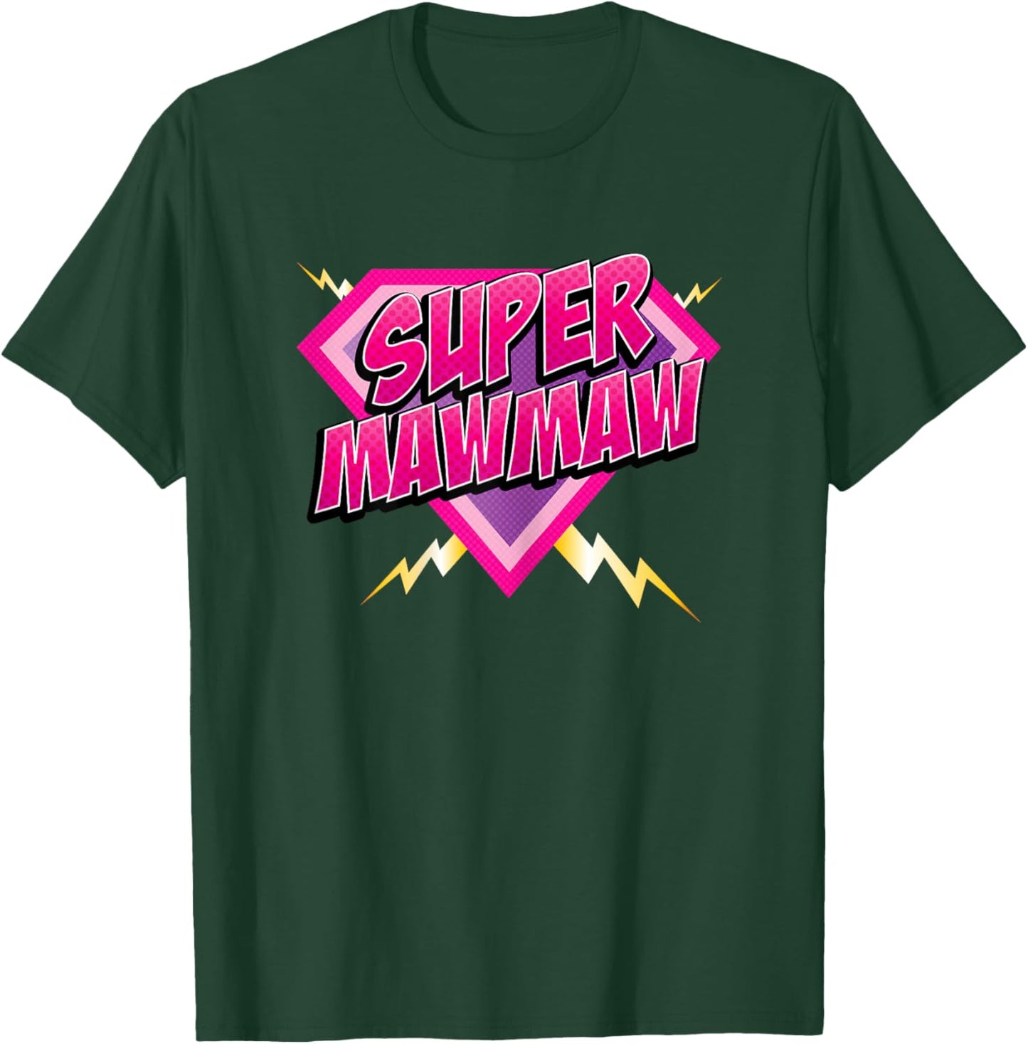 Super Mawmaw Superhero Grandmother Comic Book Women T-Shirt - T-Shirt | Forest