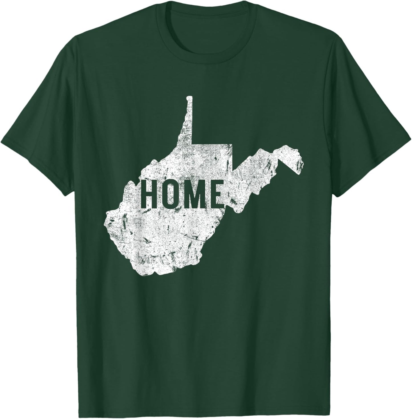 West Virginia Map Home WV Vintage T-Shirt - T-Shirt | Forest