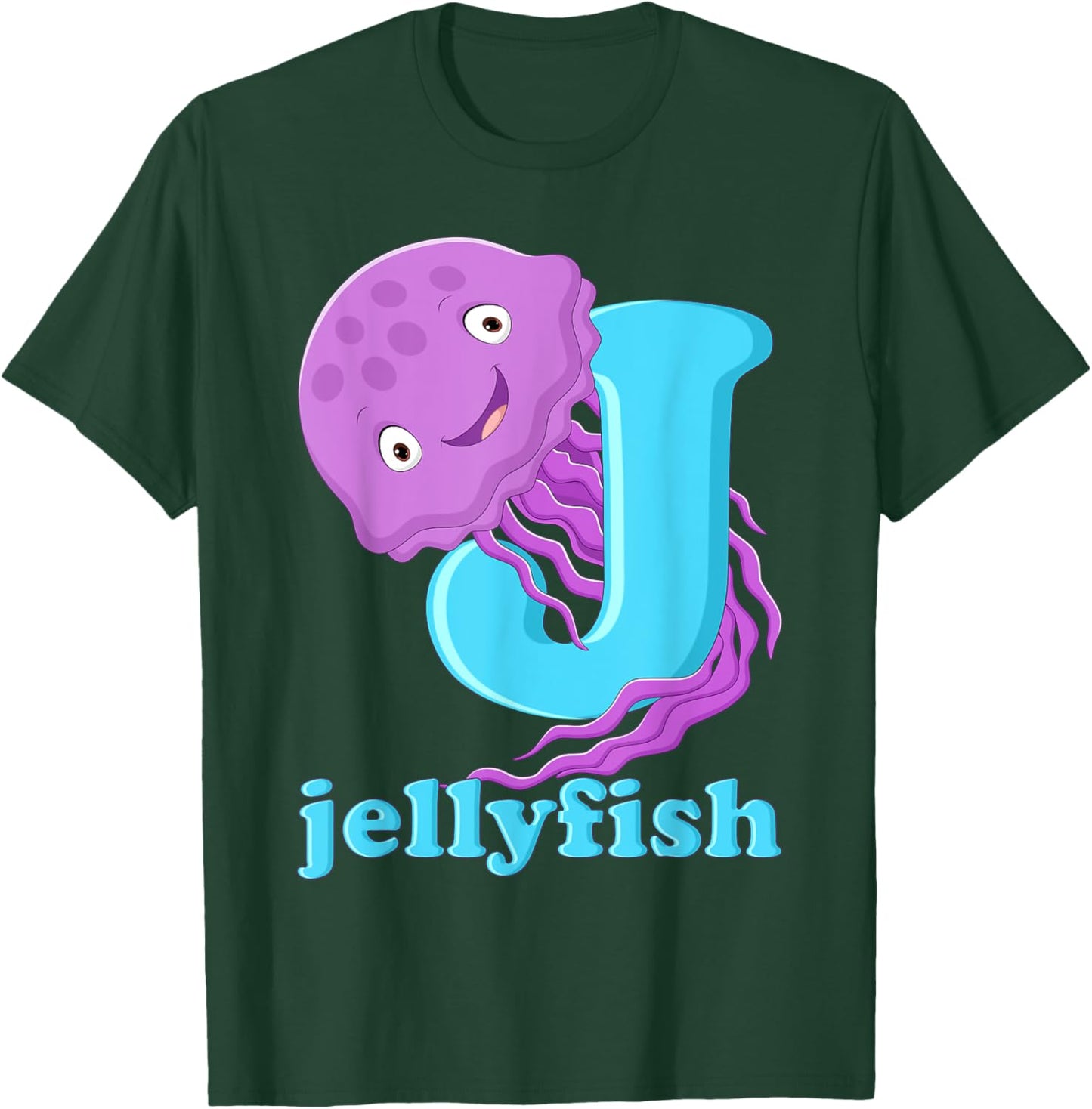 J For Jellyfish Jellyfish T-Shirt - T-Shirt | Forest