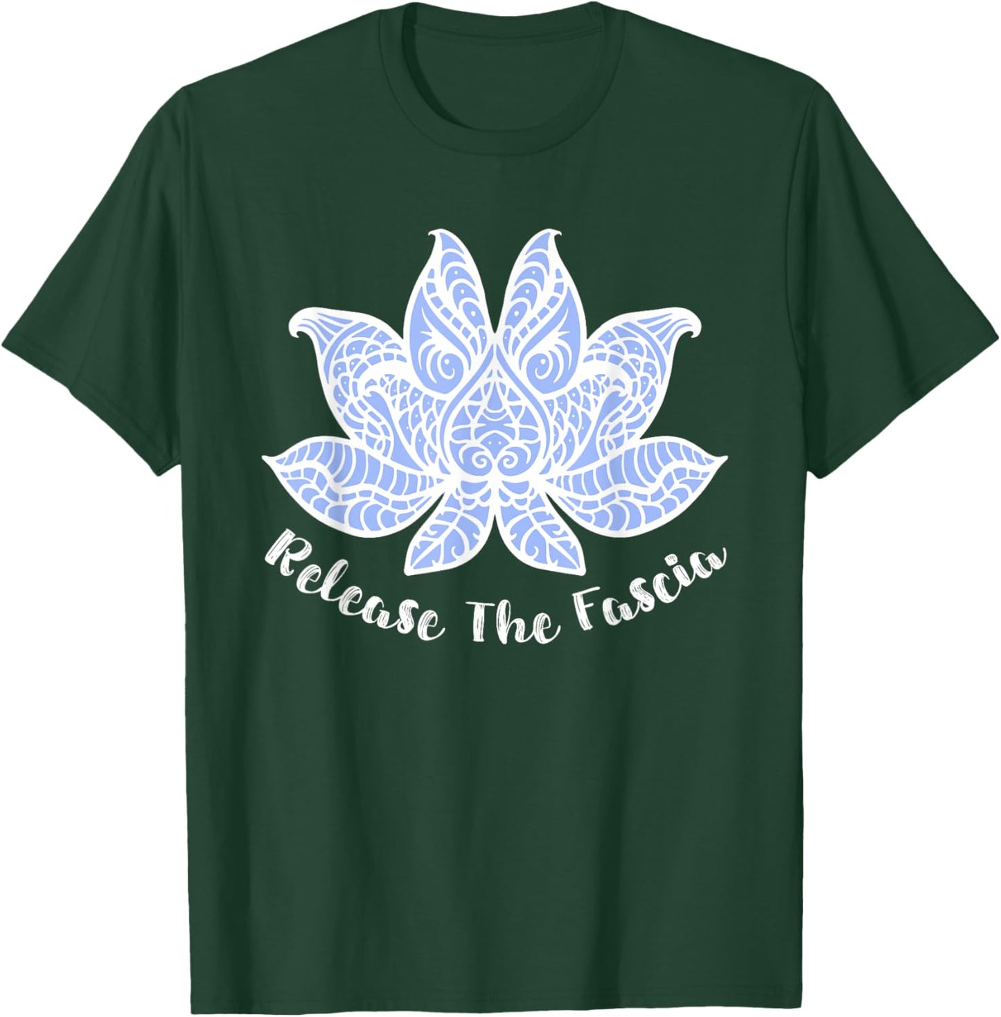 Massage Therapy PT Myofascial Release Fascia Lotus Flower T-Shirt - T-Shirt | Forest