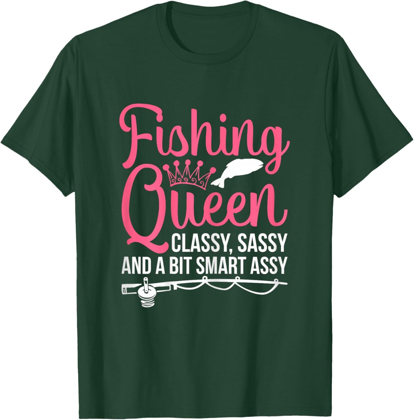 Women Fishing for Girls Fish Bass Fishing T-Shirt - T-Shirt | Forest