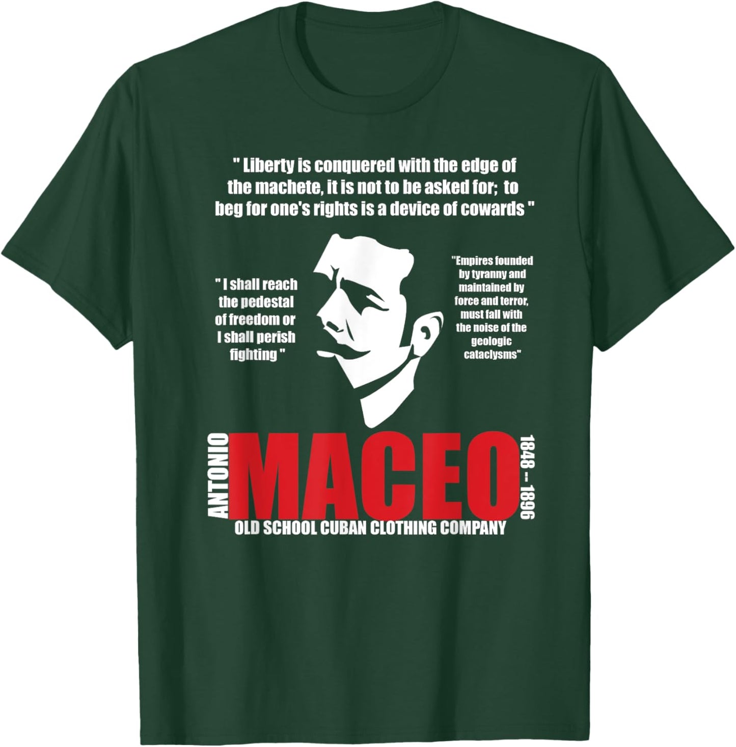 Antonio Maceo Cuban Patriot Cuba Libre War of Independence T-Shirt - T-Shirt | Forest