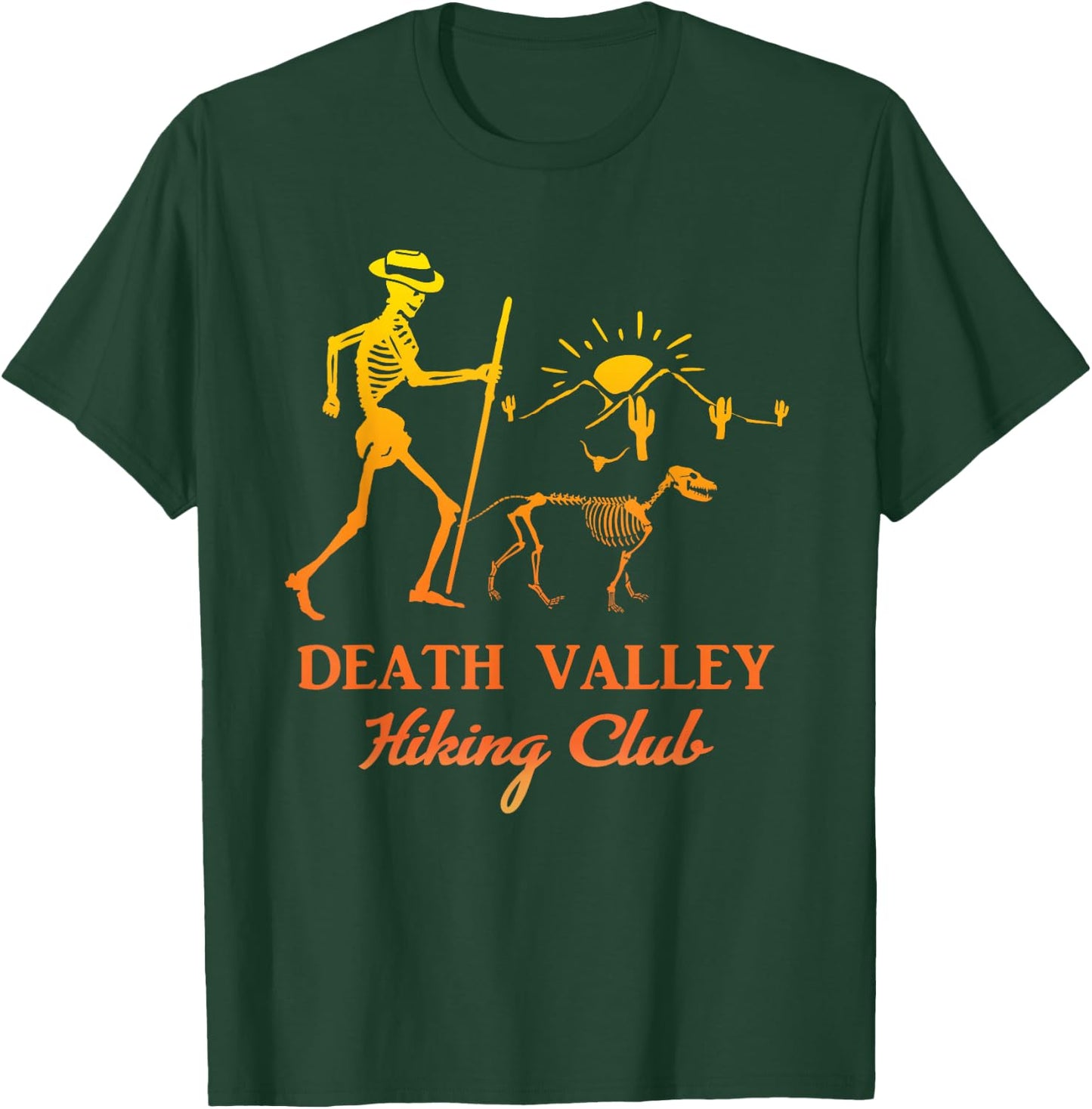 Death Valley Hiking Club Man and Dog Desert Outdoors T-Shirt - T-Shirt | Forest